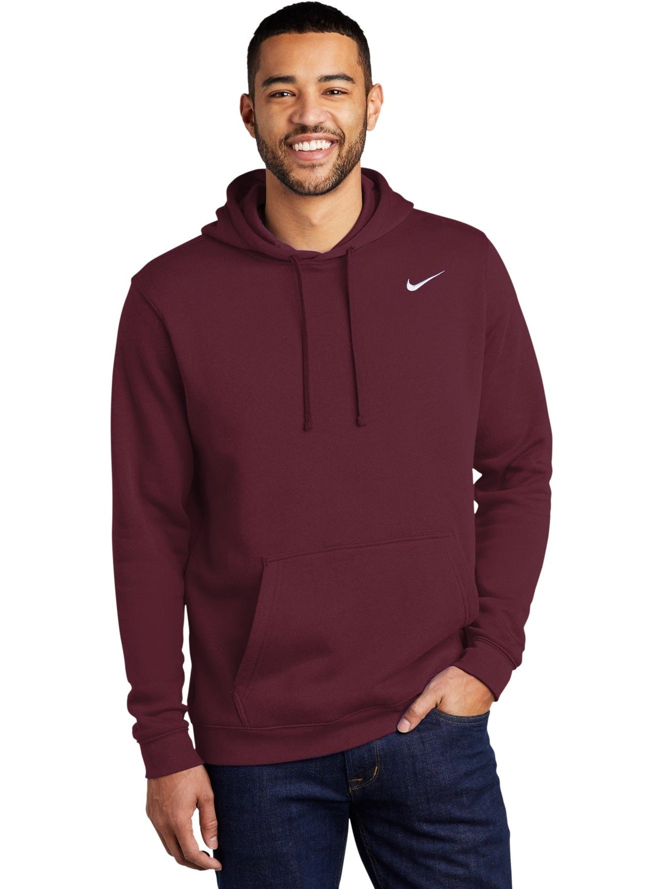 no-logo NIKE Club Fleece Pullover Hoodie-Regular-NIKE-Thread Logic