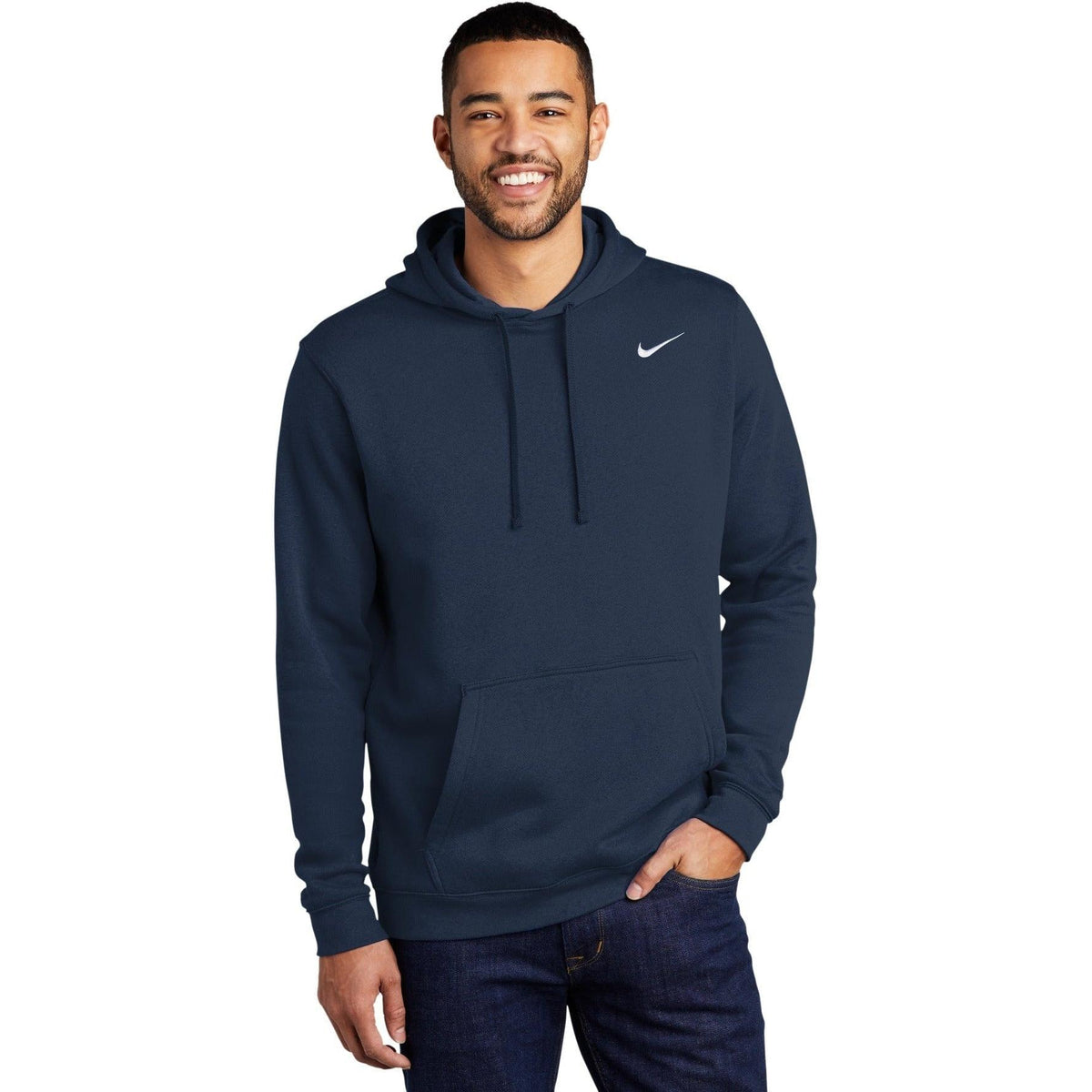 no-logo NIKE Club Fleece Pullover Hoodie-Regular-NIKE-Thread Logic