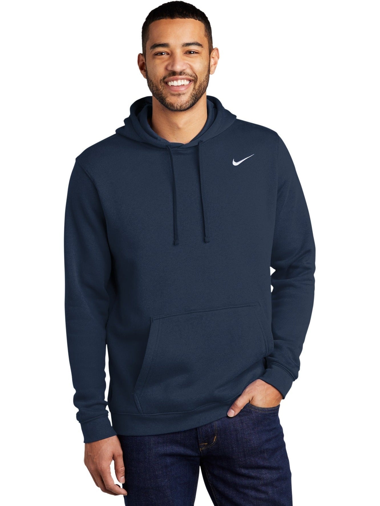 no-logo NIKE Club Fleece Pullover Hoodie-Regular-NIKE-Thread Logic