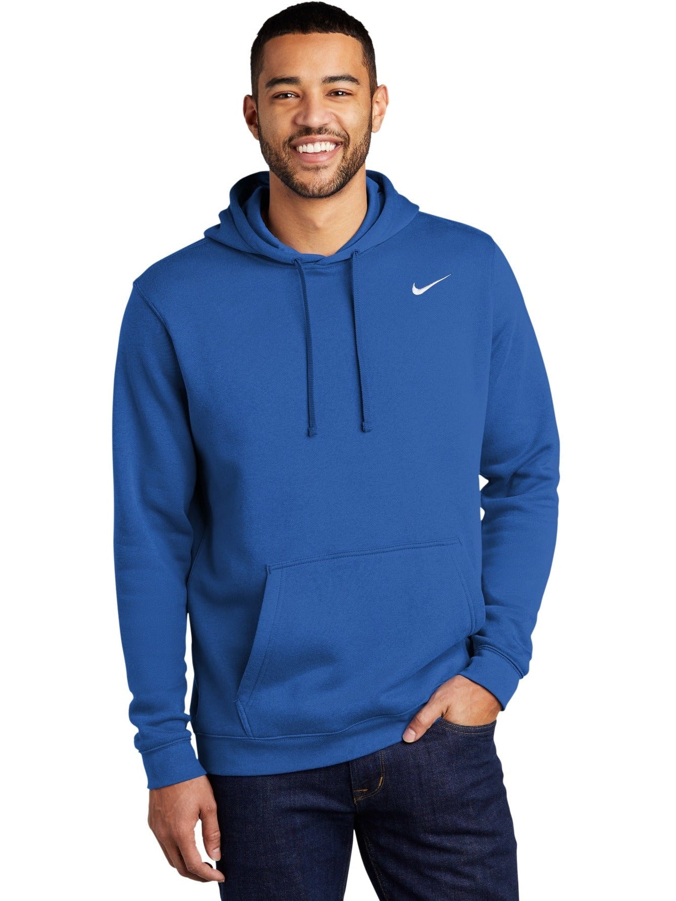 no-logo NIKE Club Fleece Pullover Hoodie-Regular-NIKE-Thread Logic