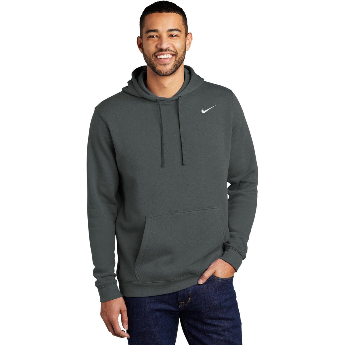no-logo NIKE Club Fleece Pullover Hoodie-Regular-NIKE-Thread Logic