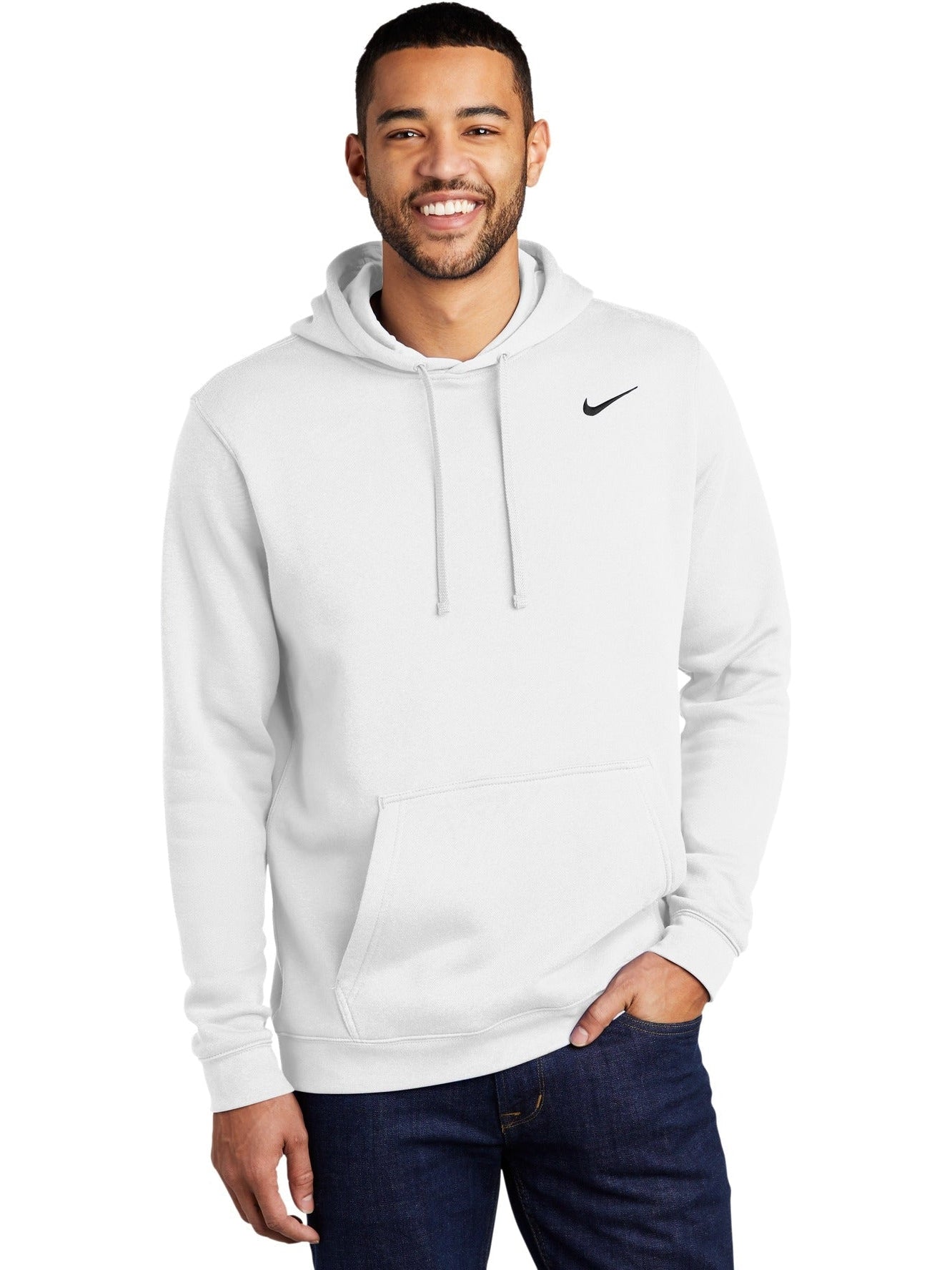 no-logo NIKE Club Fleece Pullover Hoodie-Regular-NIKE-Thread Logic