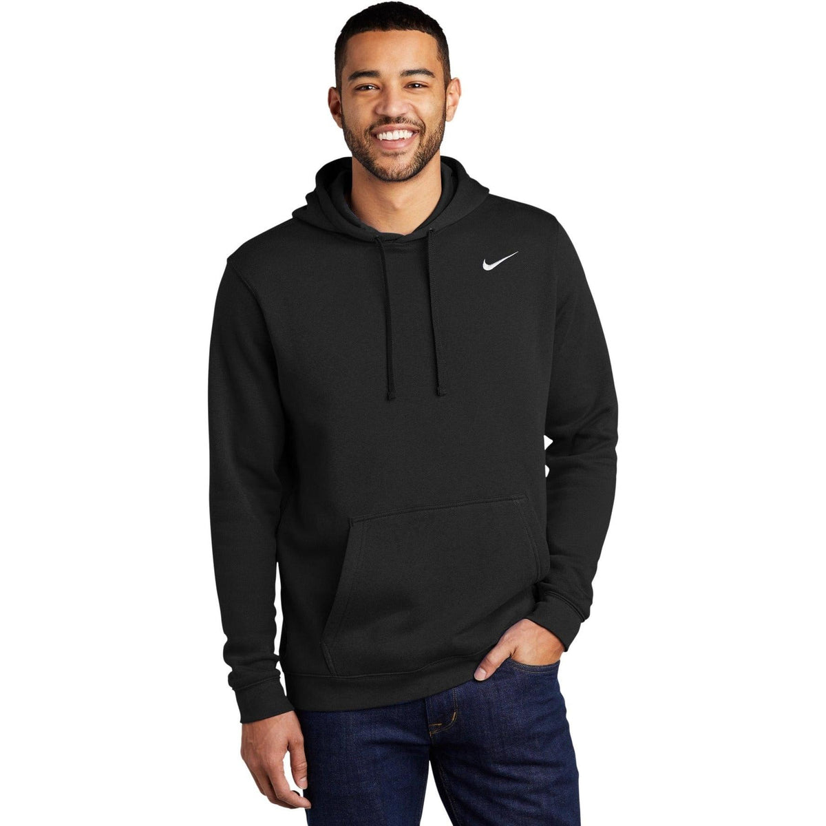 no-logo NIKE Club Fleece Pullover Hoodie-Regular-NIKE-Thread Logic