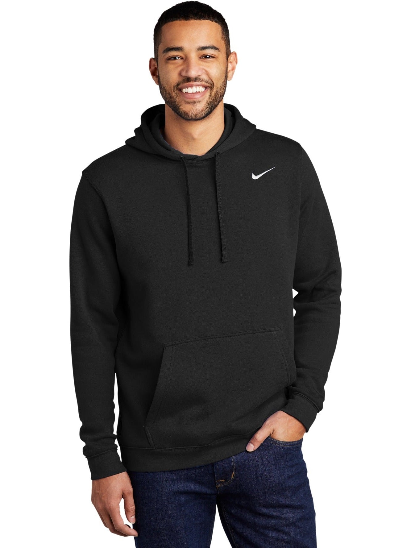 no-logo NIKE Club Fleece Pullover Hoodie-Regular-NIKE-Thread Logic