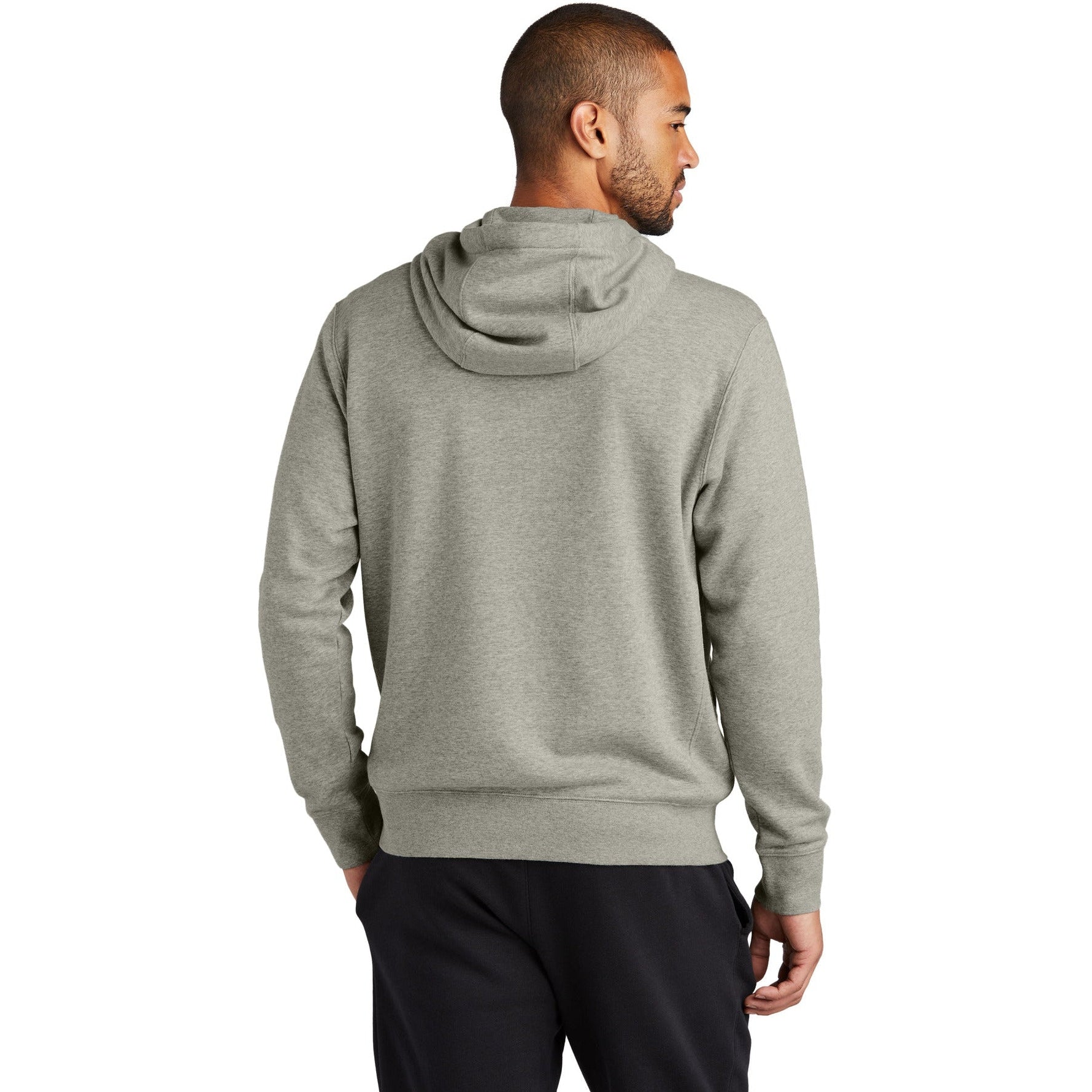 no-logo NIKE Club Fleece Sleeve Swoosh Full-Zip Hoodie-Apparel-NIKE-Thread Logic