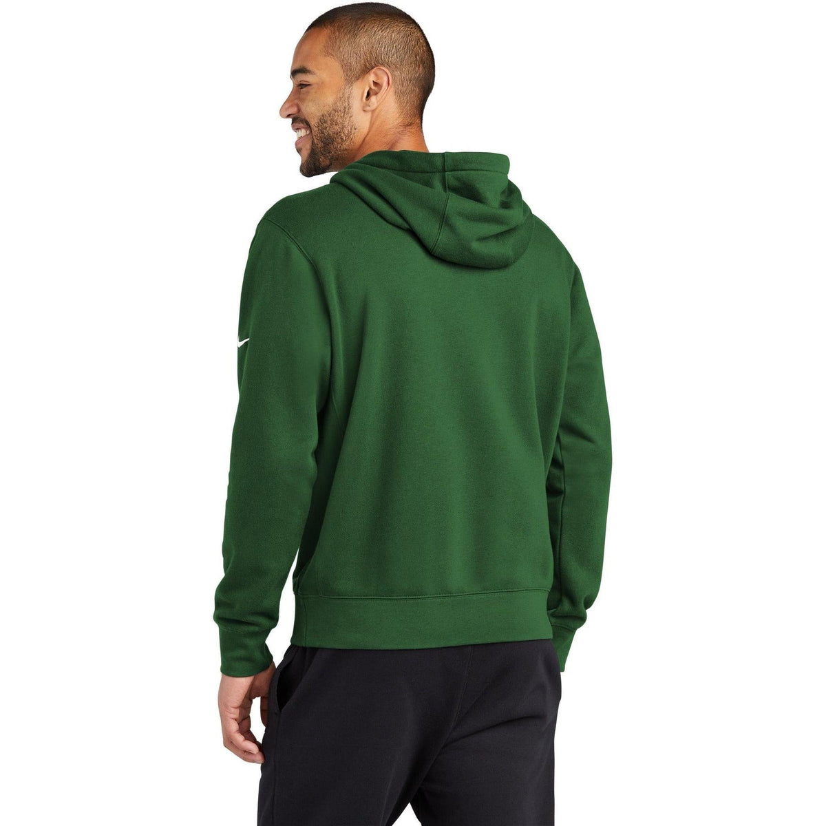 no-logo NIKE Club Fleece Sleeve Swoosh Pullover Hoodie-Regular-NIKE-Thread Logic