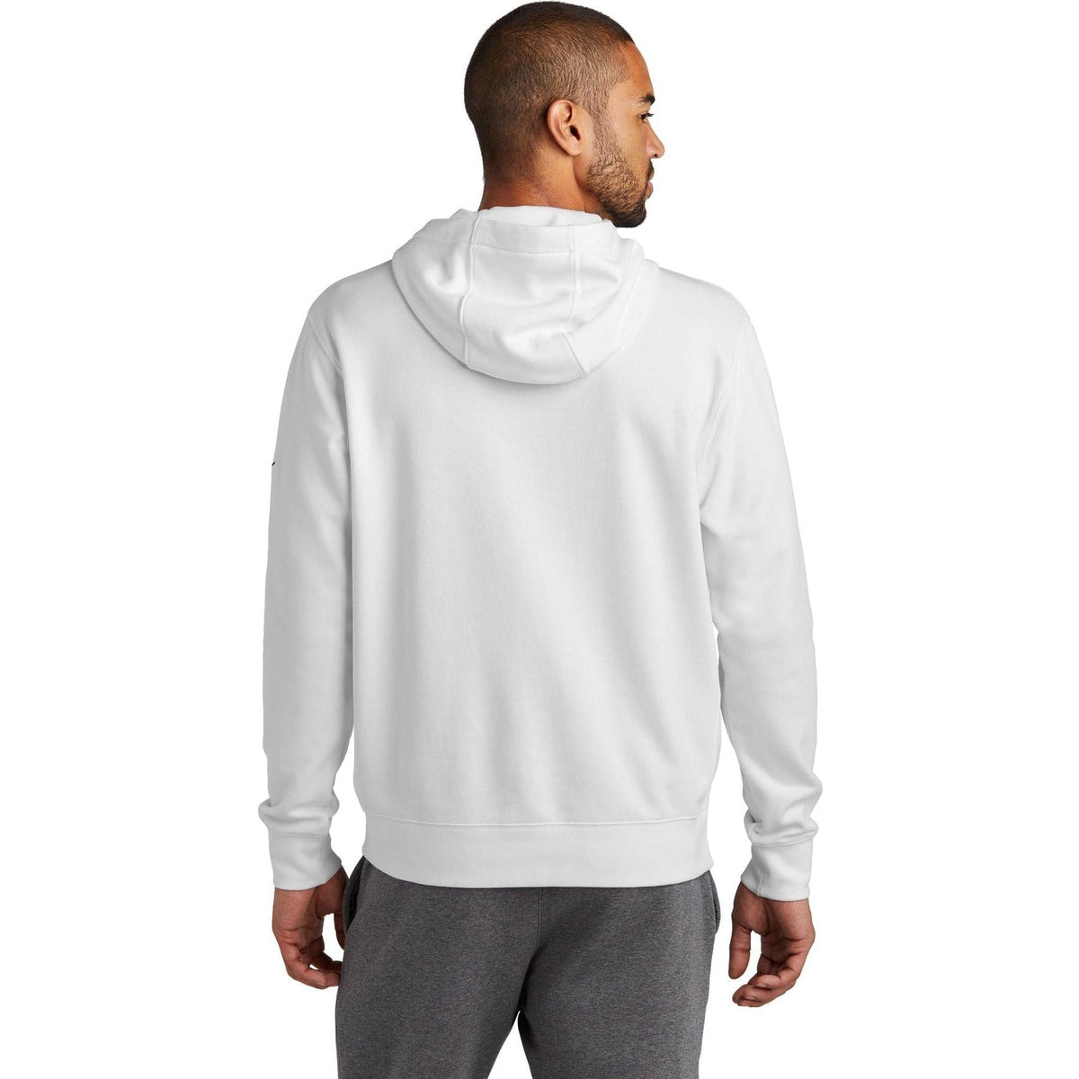 no-logo NIKE Club Fleece Sleeve Swoosh Pullover Hoodie-Regular-NIKE-Thread Logic