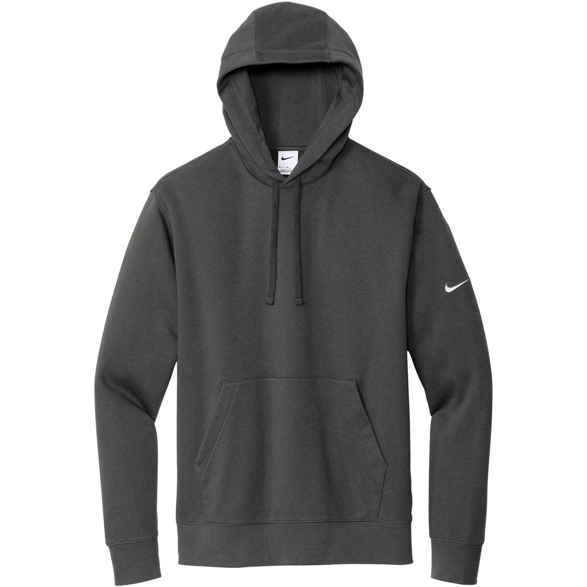 no-logo NIKE Club Fleece Sleeve Swoosh Pullover Hoodie