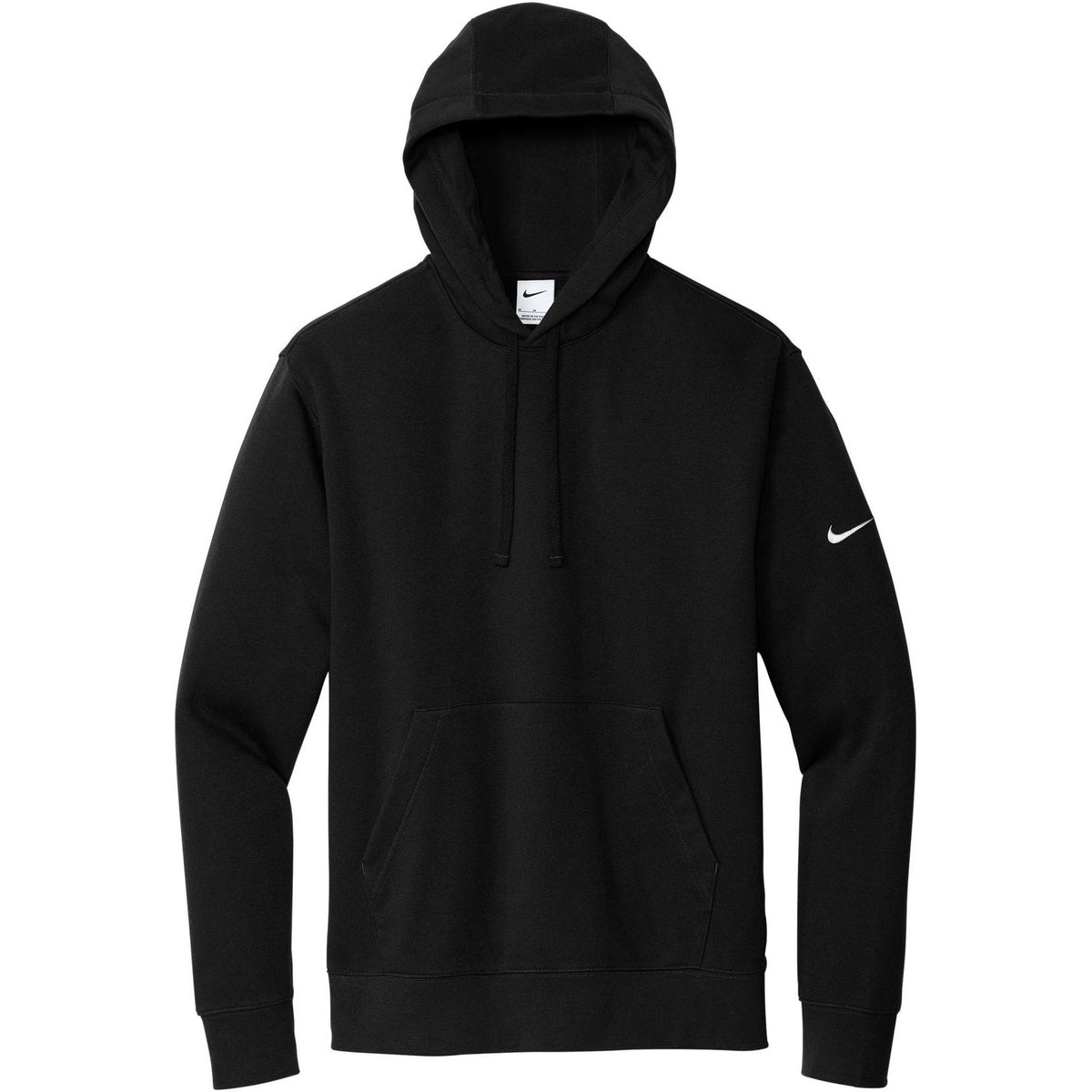 no-logo NIKE Club Fleece Sleeve Swoosh Pullover Hoodie