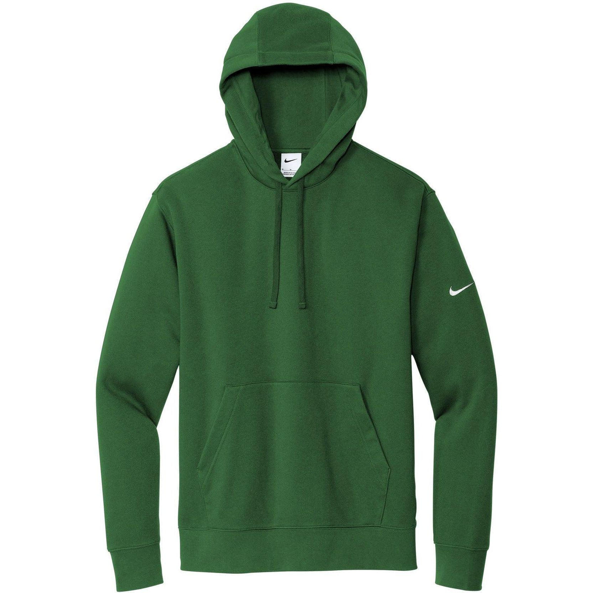 no-logo NIKE Club Fleece Sleeve Swoosh Pullover Hoodie