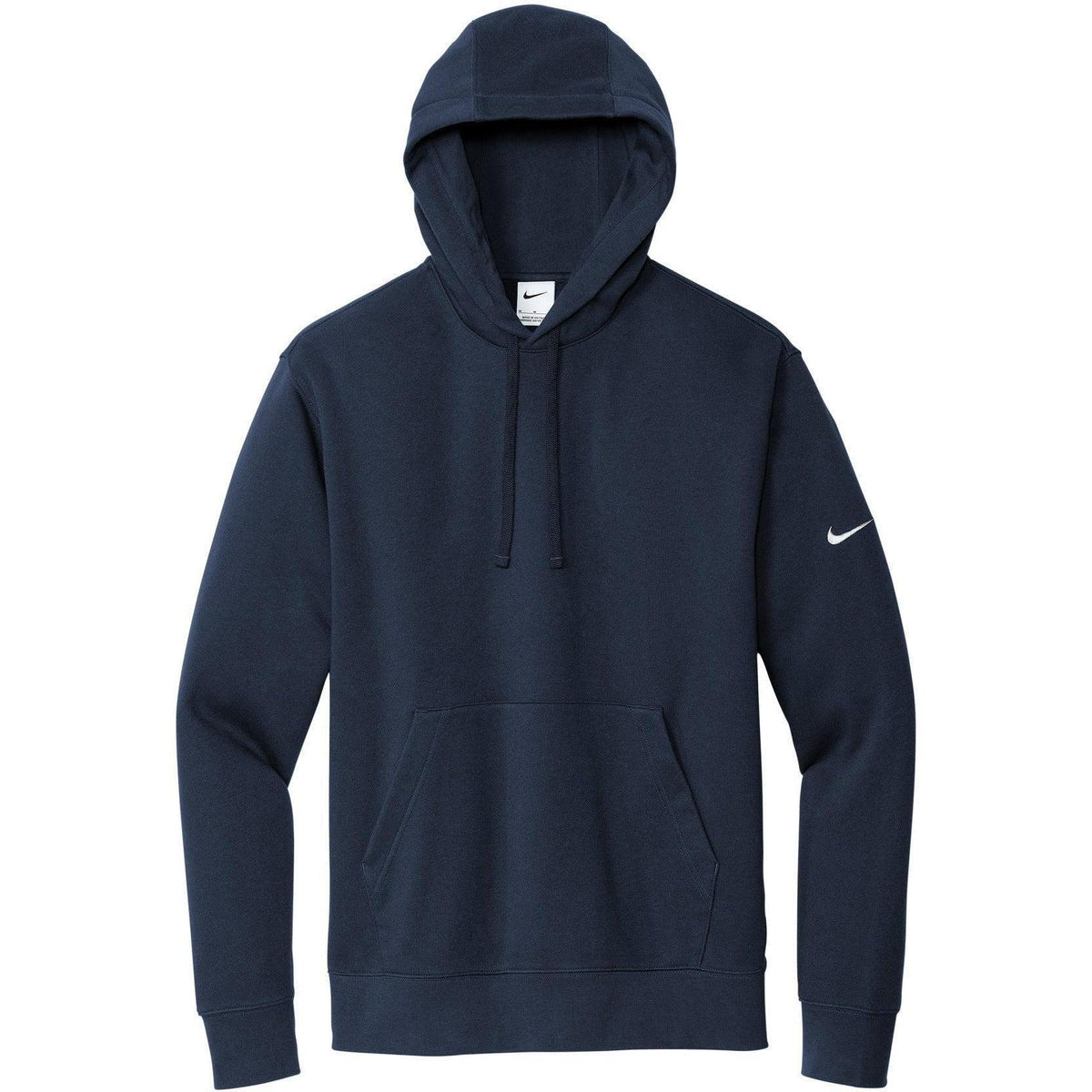 no-logo NIKE Club Fleece Sleeve Swoosh Pullover Hoodie