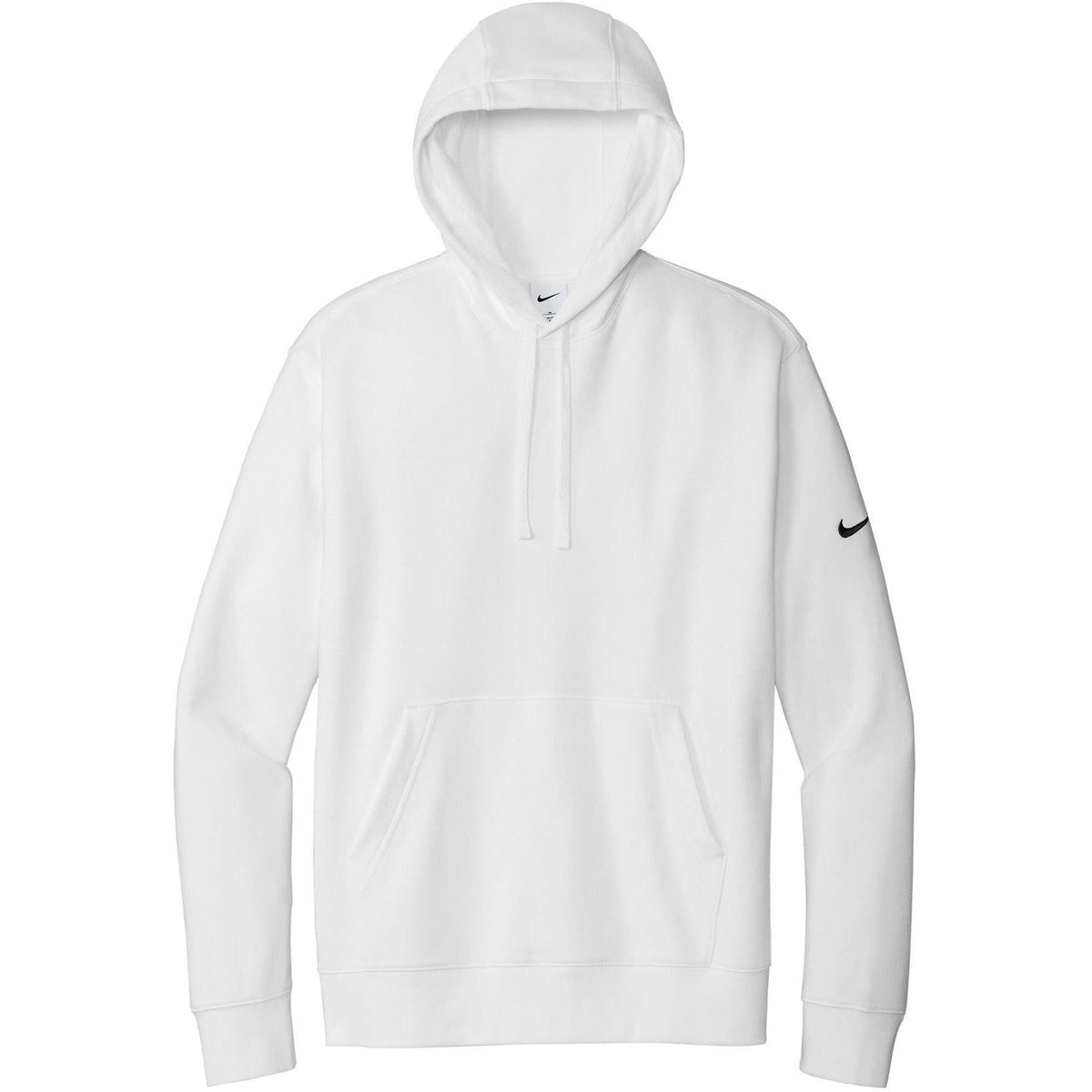 no-logo NIKE Club Fleece Sleeve Swoosh Pullover Hoodie
