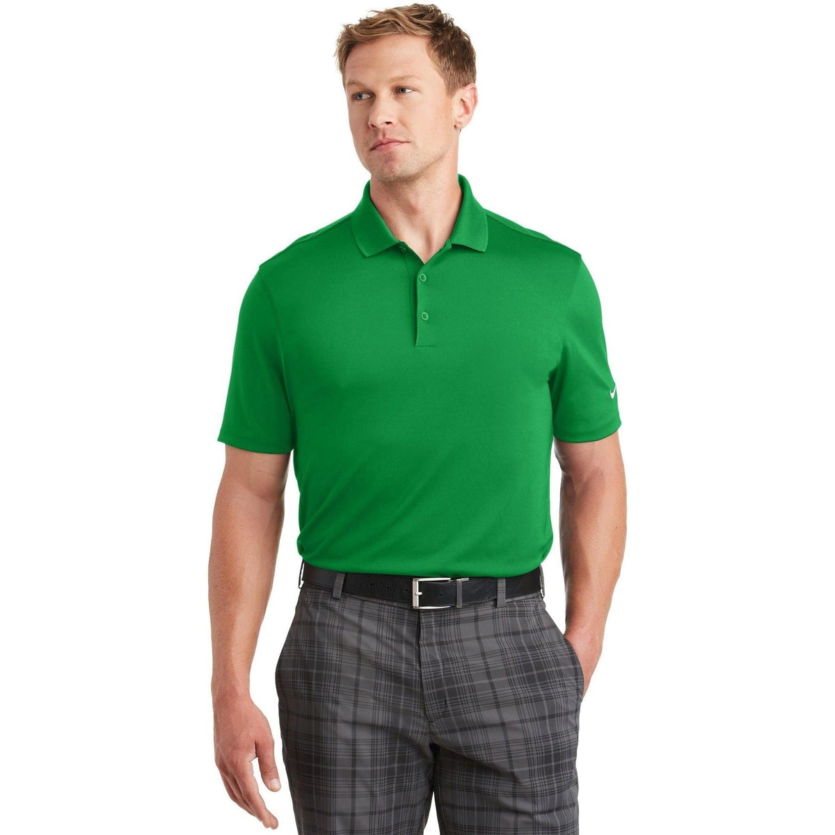 no-logo NIKE Dri-FIT Classic Fit Players Polo with Flat Knit Collar-Regular-NIKE-Thread Logic
