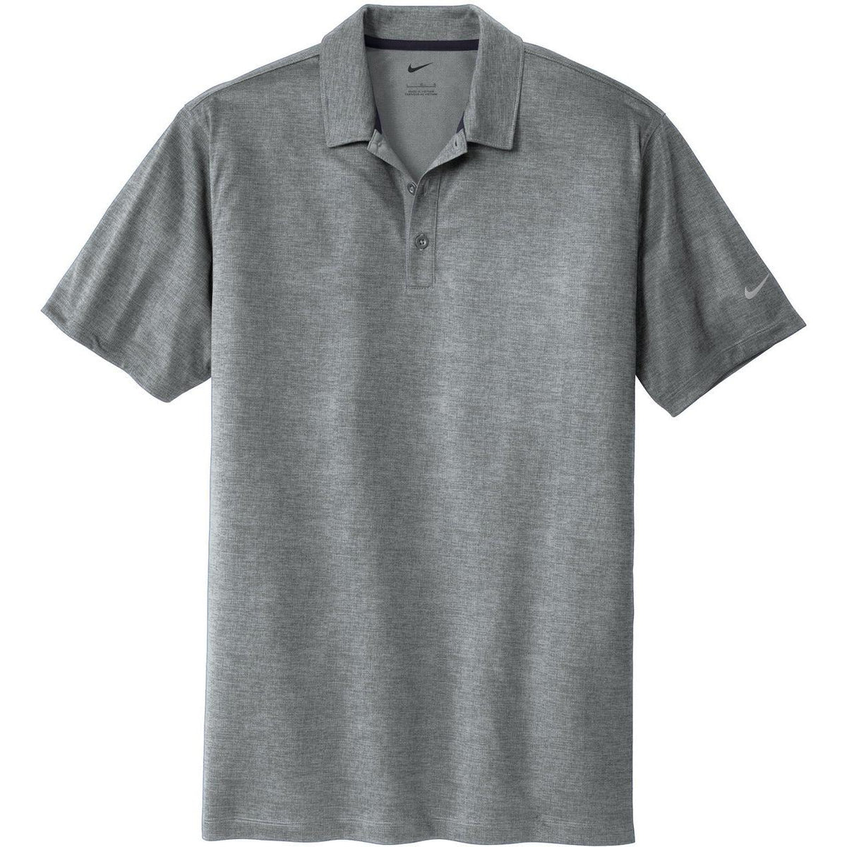 no-logo NIKE Dri-FIT Crosshatch Polo-Active-Nike-Cool Grey/Anthracite-S-Thread Logic