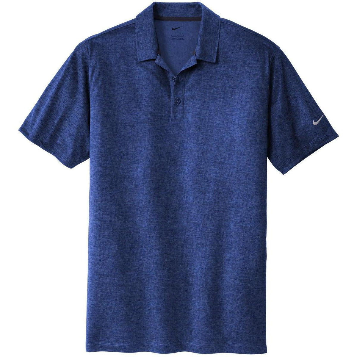 no-logo NIKE Dri-FIT Crosshatch Polo-Active-Nike-Old Royal/Marine-S-Thread Logic