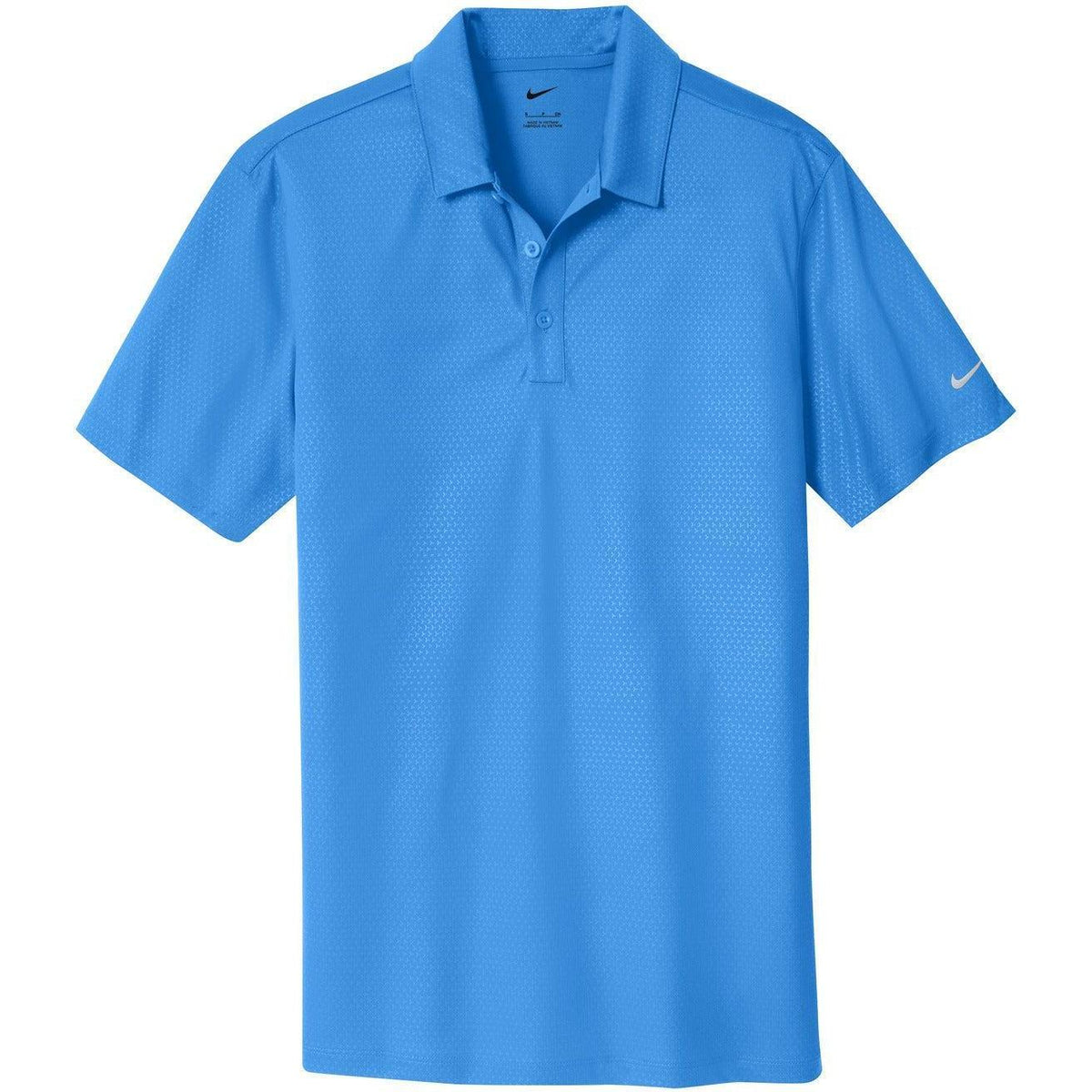 no-logo NIKE Dri-FIT Embossed Tri-Blade Polo-Regular-Nike-Brisk Blue-XS-Thread Logic