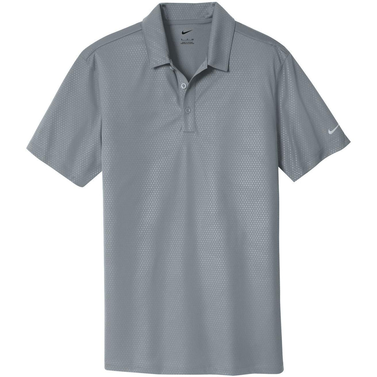 no-logo NIKE Dri-FIT Embossed Tri-Blade Polo-Regular-Nike-Cool Grey-XS-Thread Logic