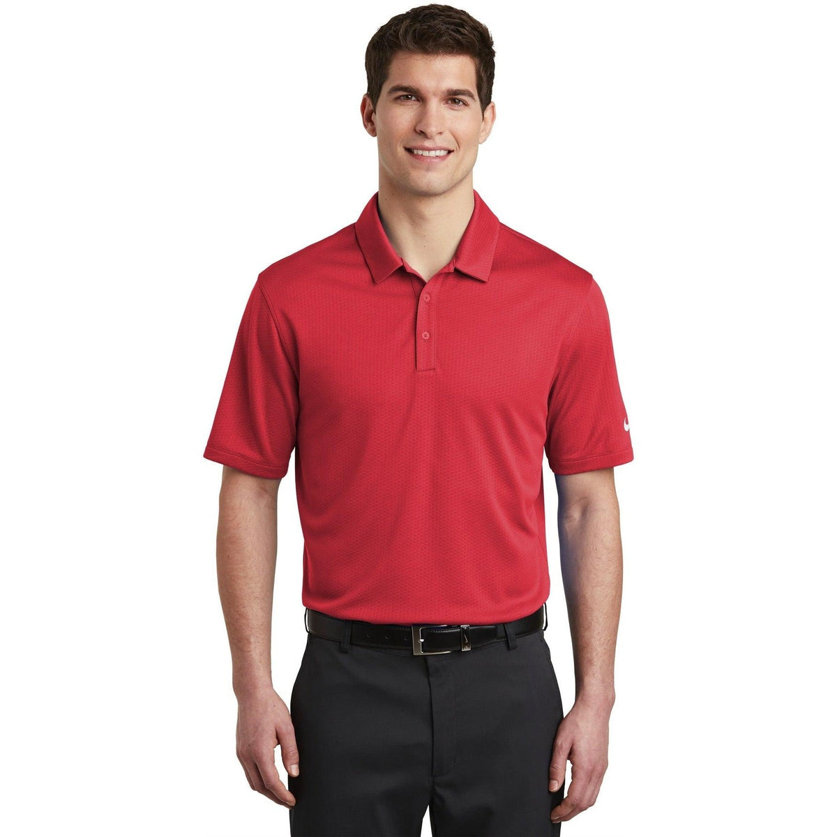 no-logo NIKE Dri-FIT Hex Textured Polo-Regular-Nike-Thread Logic