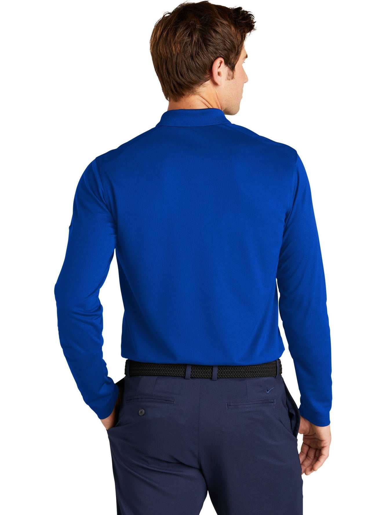 no-logo NIKE Dri-FIT Micro Pique 2.0 Long Sleeve Polo-Regular-NIKE-Thread Logic