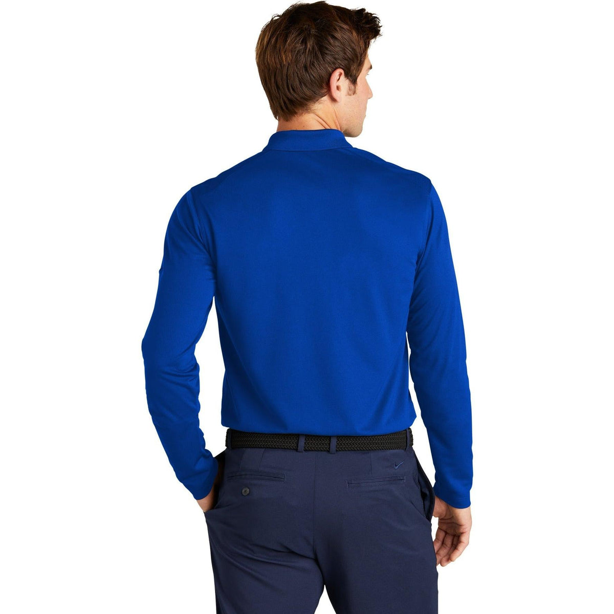 no-logo NIKE Dri-FIT Micro Pique 2.0 Long Sleeve Polo-Regular-NIKE-Thread Logic