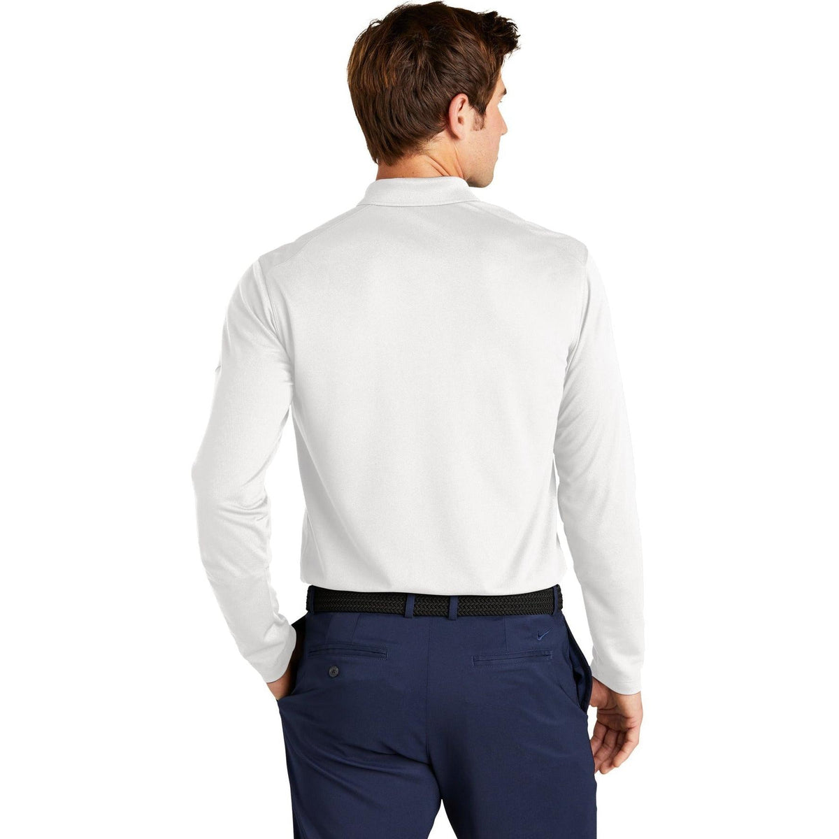 no-logo NIKE Dri-FIT Micro Pique 2.0 Long Sleeve Polo-Regular-NIKE-Thread Logic