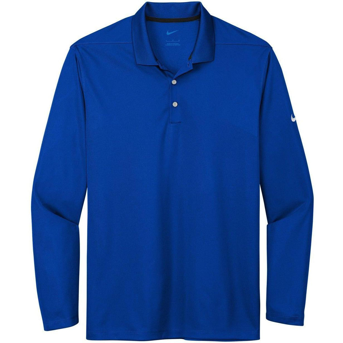no-logo NIKE Dri-FIT Micro Pique 2.0 Long Sleeve Polo