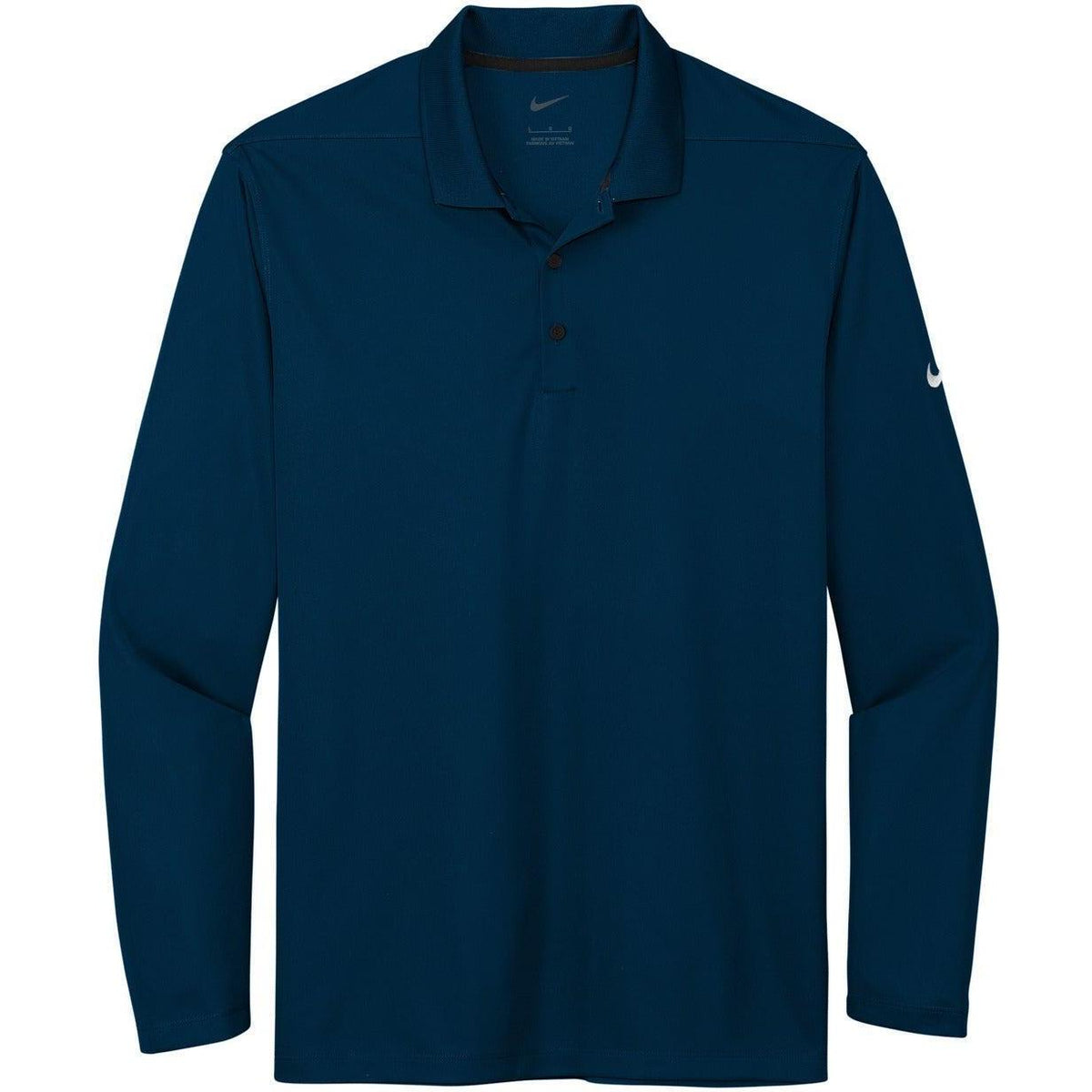 no-logo NIKE Dri-FIT Micro Pique 2.0 Long Sleeve Polo