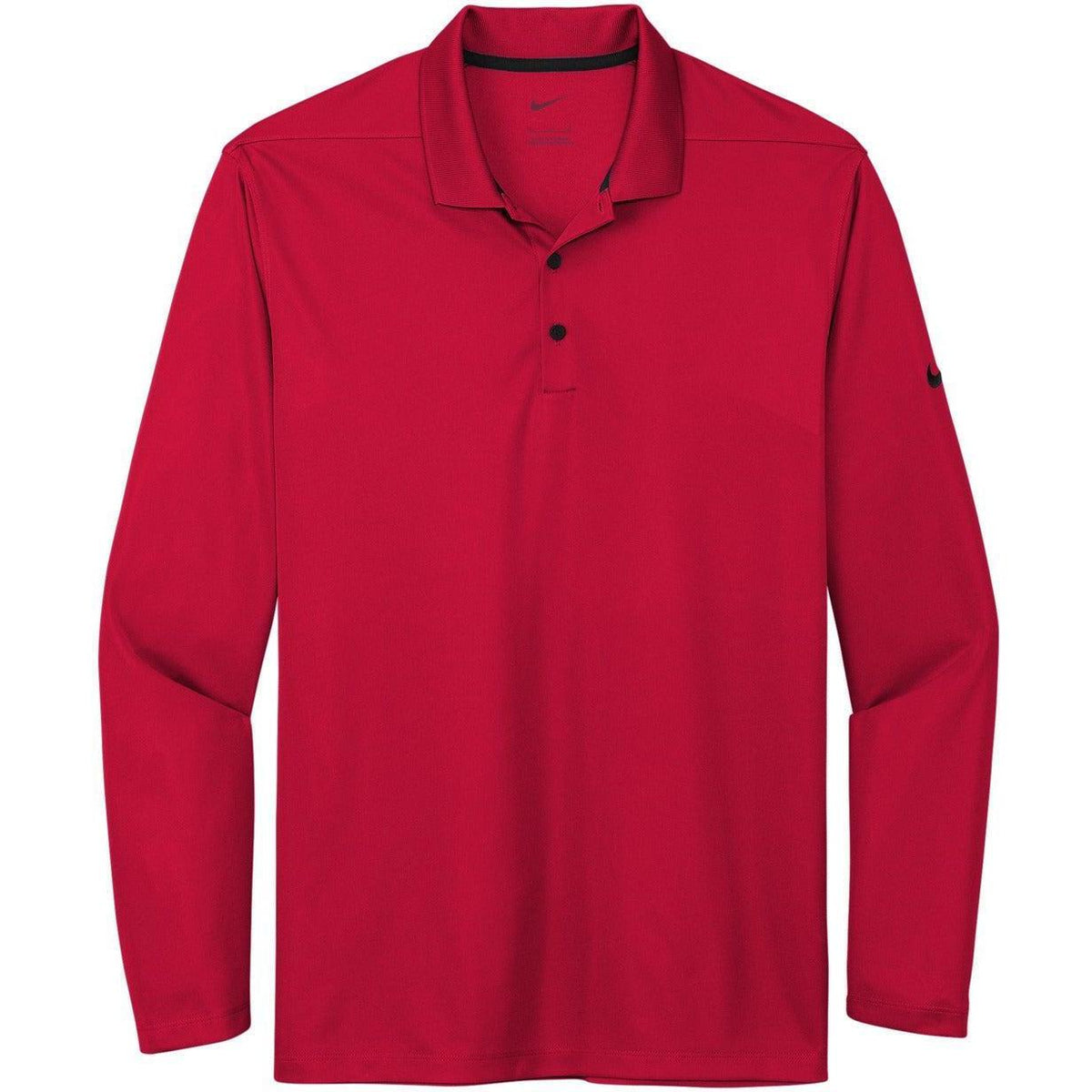 no-logo NIKE Dri-FIT Micro Pique 2.0 Long Sleeve Polo