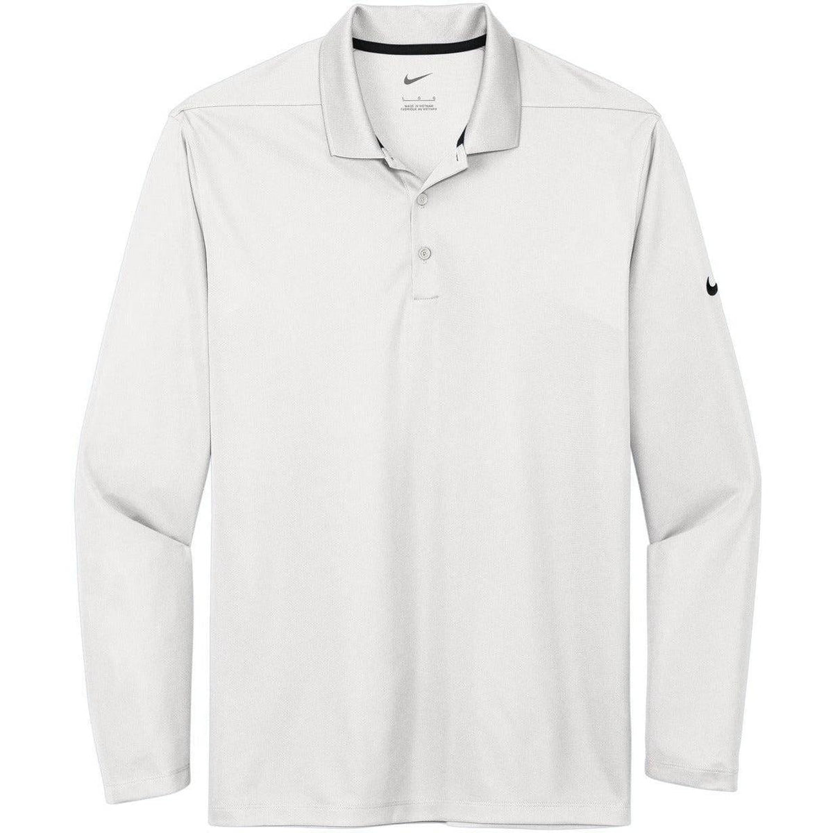no-logo NIKE Dri-FIT Micro Pique 2.0 Long Sleeve Polo