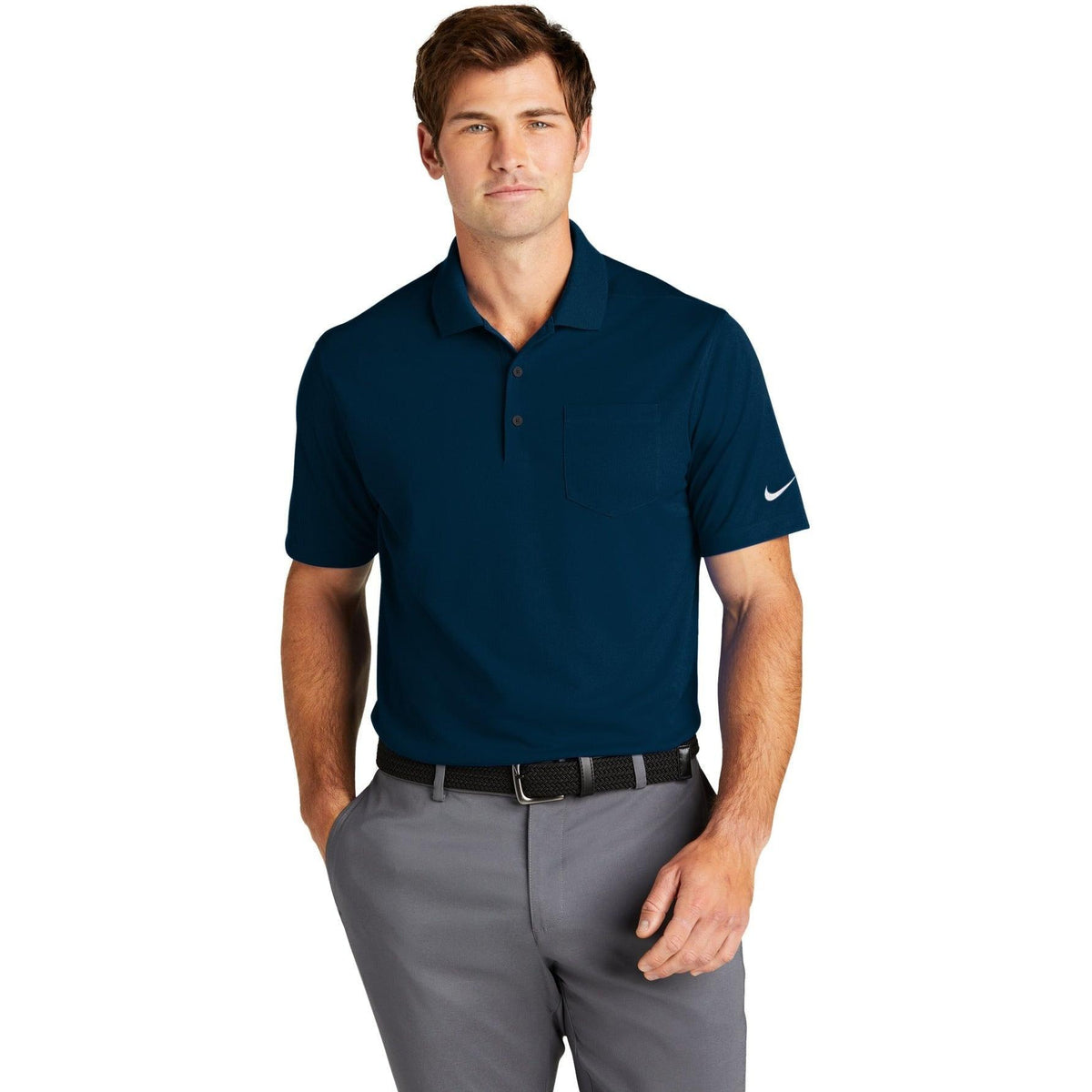 no-logo NIKE Dri-FIT Micro Pique 2.0 Pocket Polo-Regular-NIKE-Thread Logic