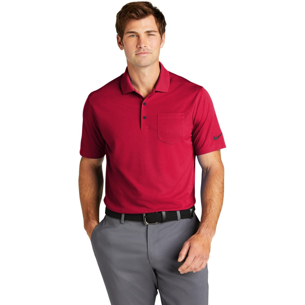 no-logo NIKE Dri-FIT Micro Pique 2.0 Pocket Polo-Regular-NIKE-Thread Logic