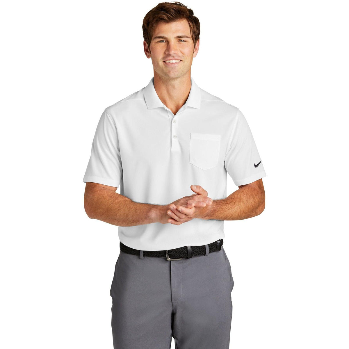 no-logo NIKE Dri-FIT Micro Pique 2.0 Pocket Polo-Regular-NIKE-Thread Logic