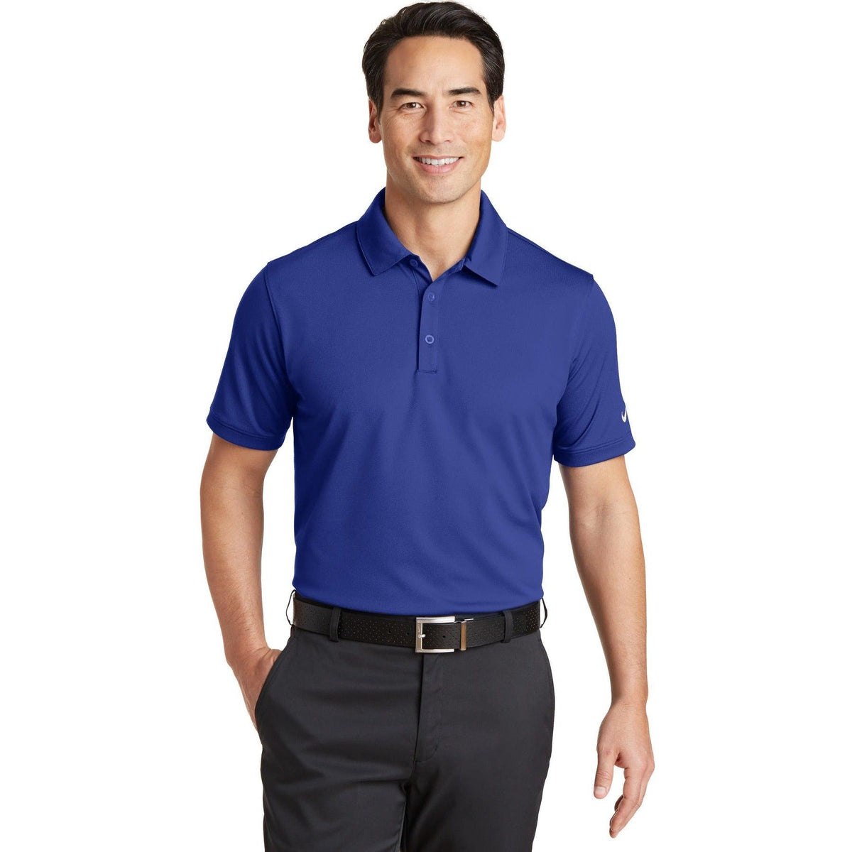 no-logo NIKE Dri-FIT Solid Icon Pique Modern Fit Polo-Regular-Nike-Thread Logic