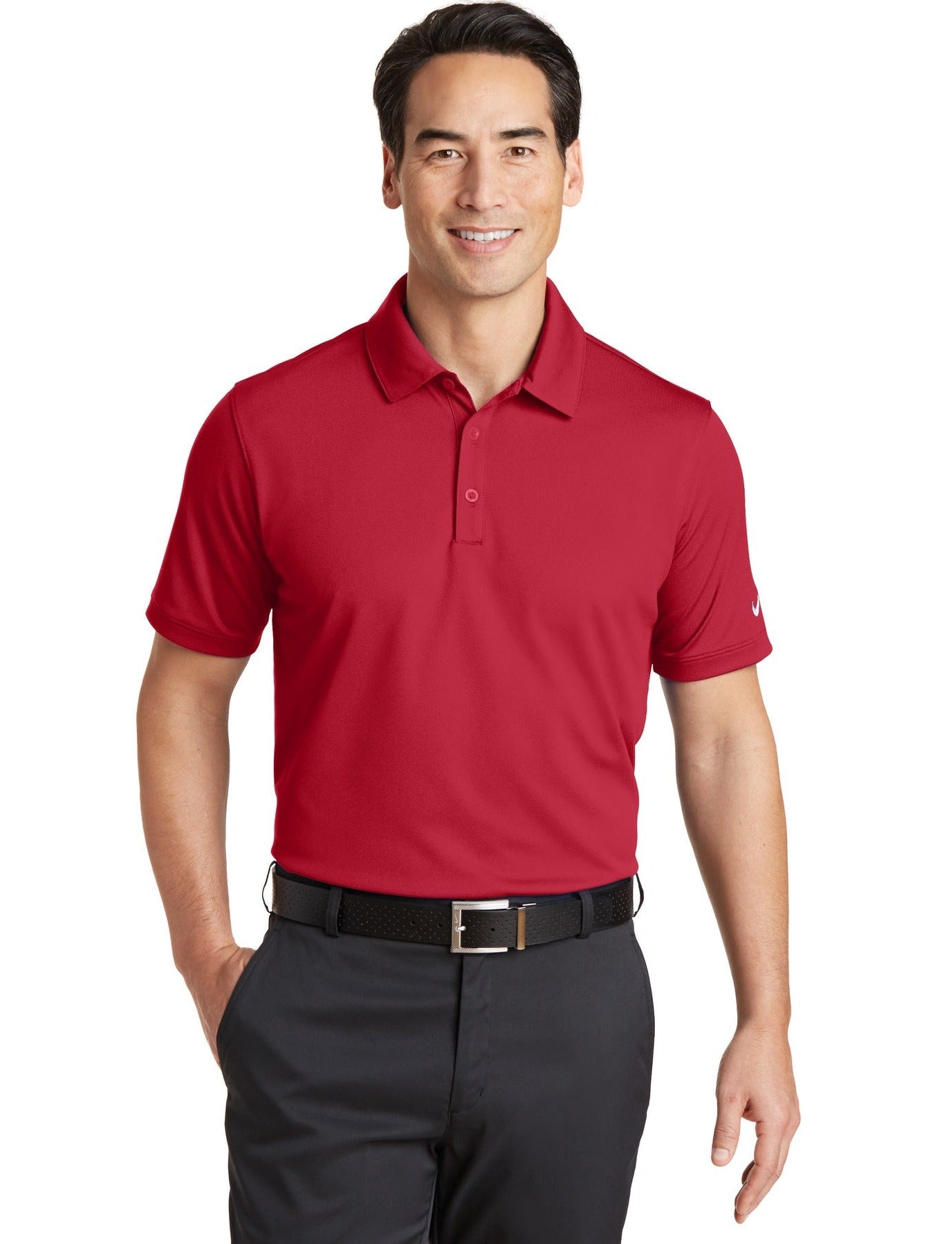 no-logo NIKE Dri-FIT Solid Icon Pique Modern Fit Polo-Regular-NIKE-Thread Logic