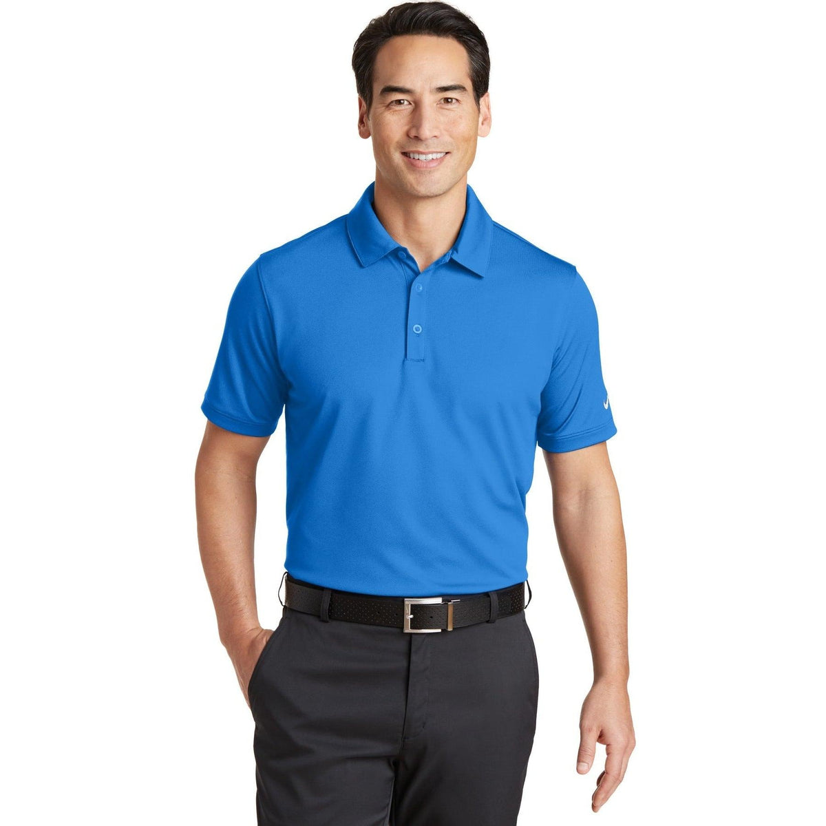 no-logo NIKE Dri-FIT Solid Icon Pique Modern Fit Polo-Regular-Nike-Thread Logic