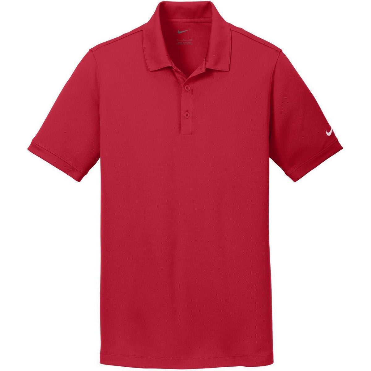 no-logo NIKE Dri-FIT Solid Icon Pique Modern Fit Polo-Regular-Nike-Gym Red-XS-Thread Logic