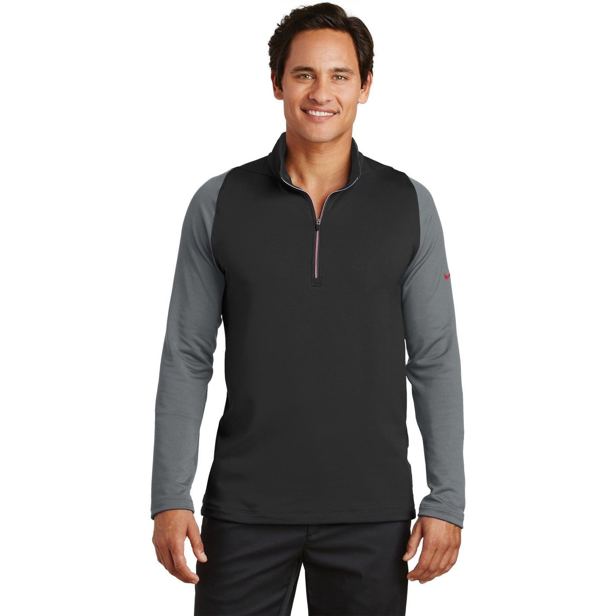 no-logo NIKE Dri-FIT Stretch 1/2-Zip Cover-Up-Regular-NIKE-Thread Logic