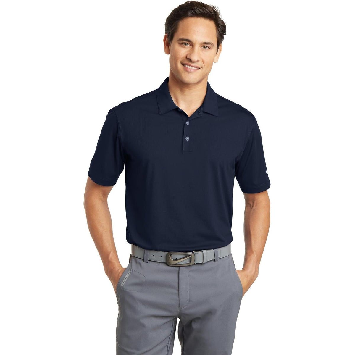 no-logo NIKE Dri-FIT Vertical Mesh Polo-Regular-Nike-Thread Logic