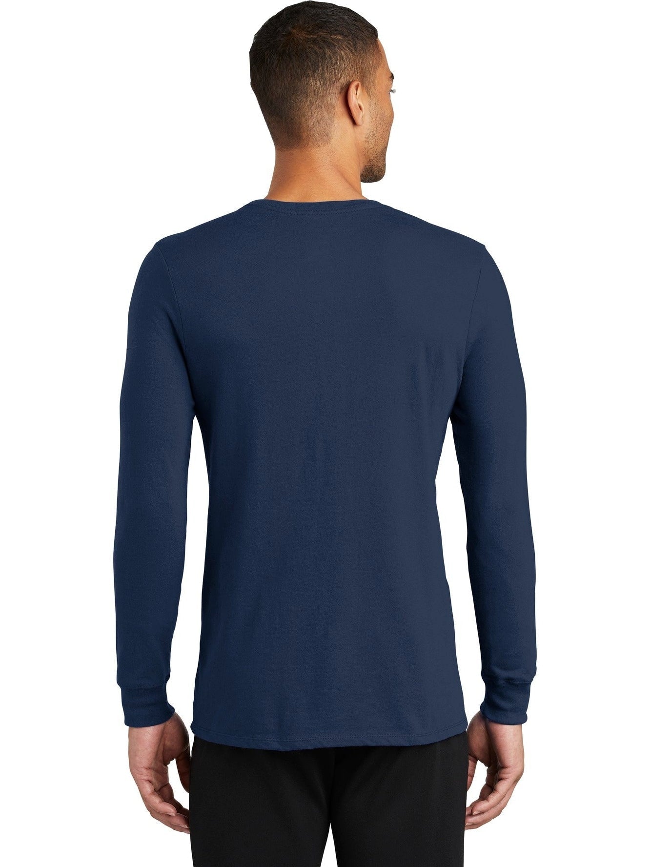 no-logo NIKE Dri-Fit Cotton/Poly Long Sleeve Tee-Regular-NIKE-Thread Logic