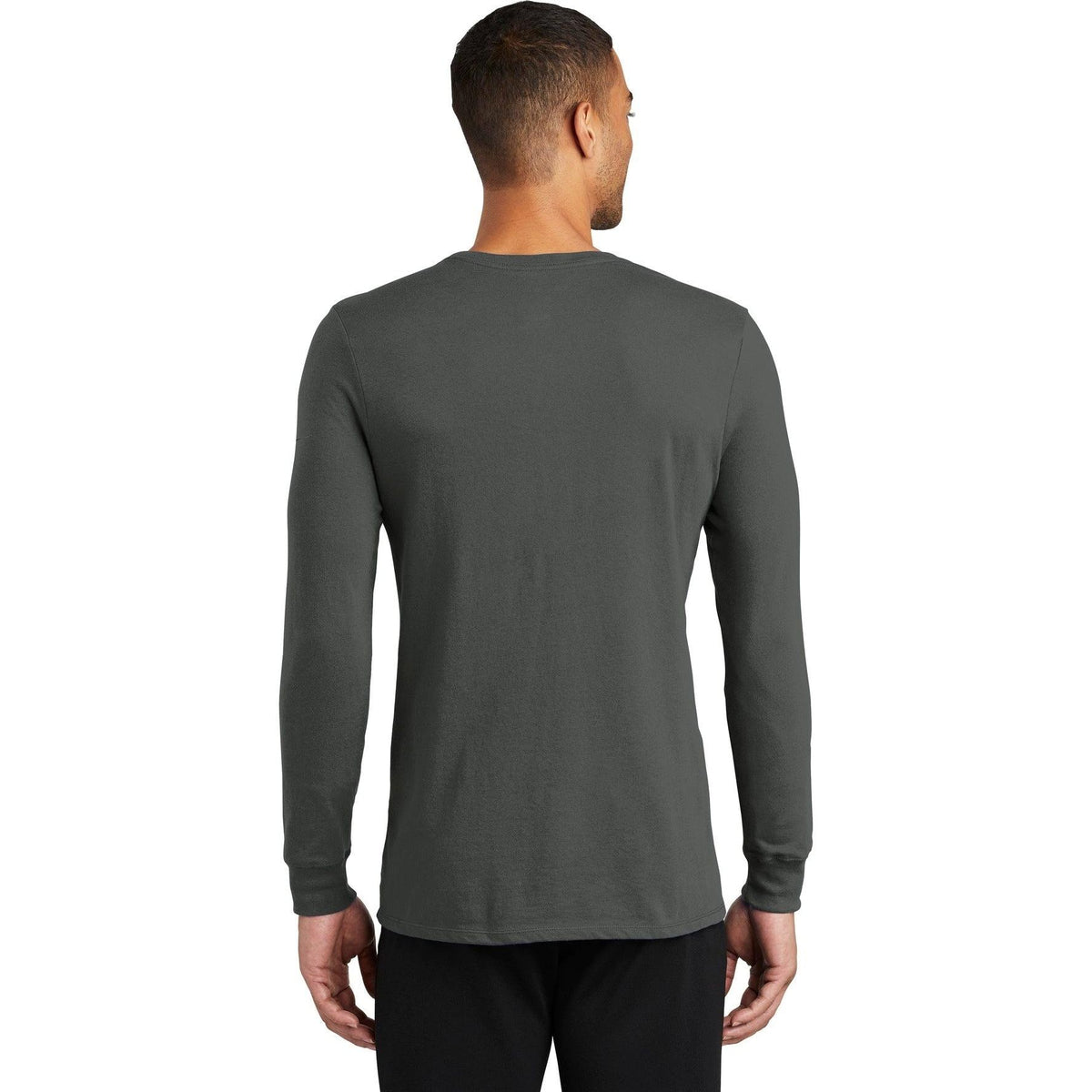 no-logo NIKE Dri-Fit Cotton/Poly Long Sleeve Tee-Regular-NIKE-Thread Logic