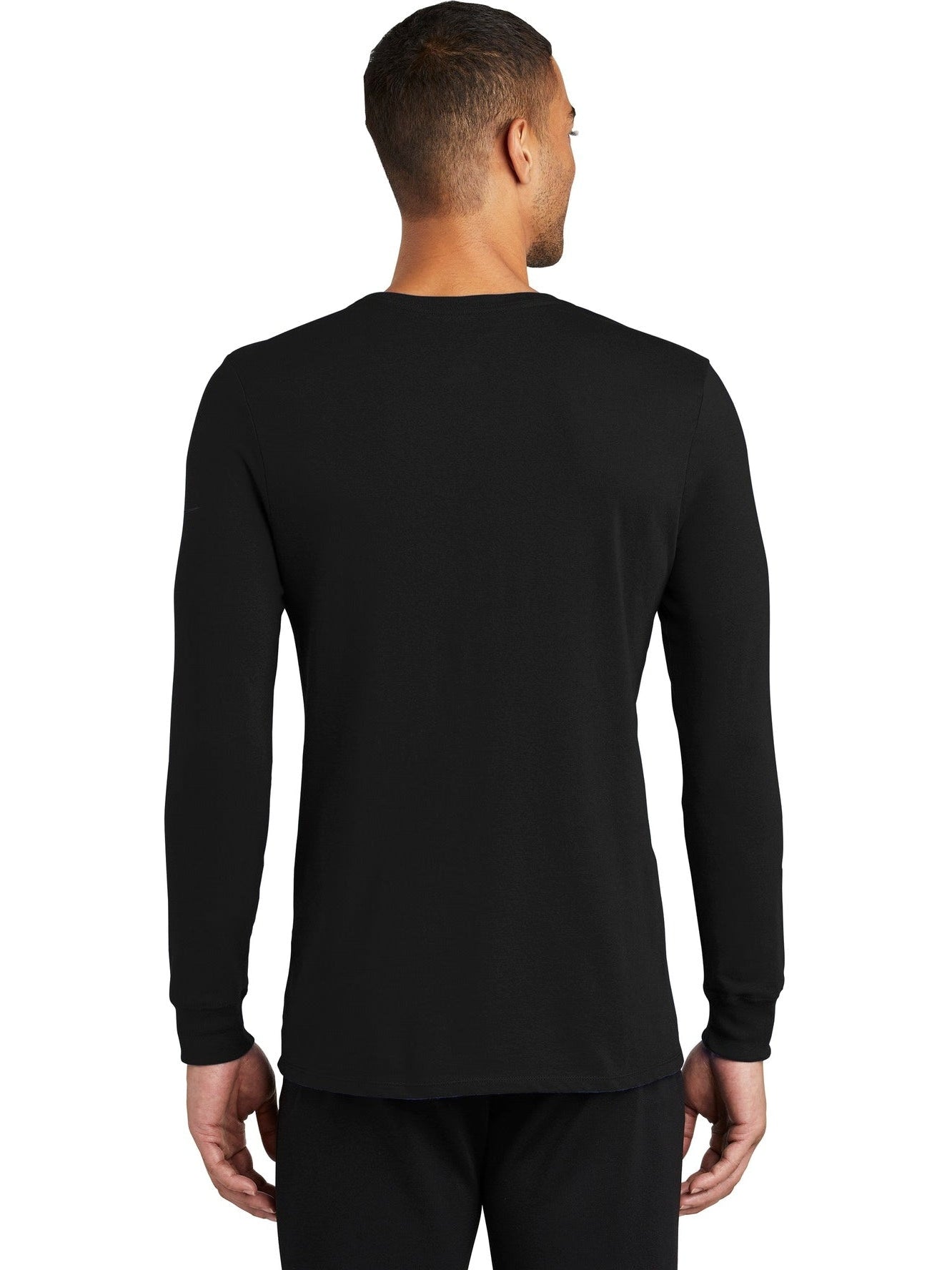 no-logo NIKE Dri-Fit Cotton/Poly Long Sleeve Tee-Regular-NIKE-Thread Logic