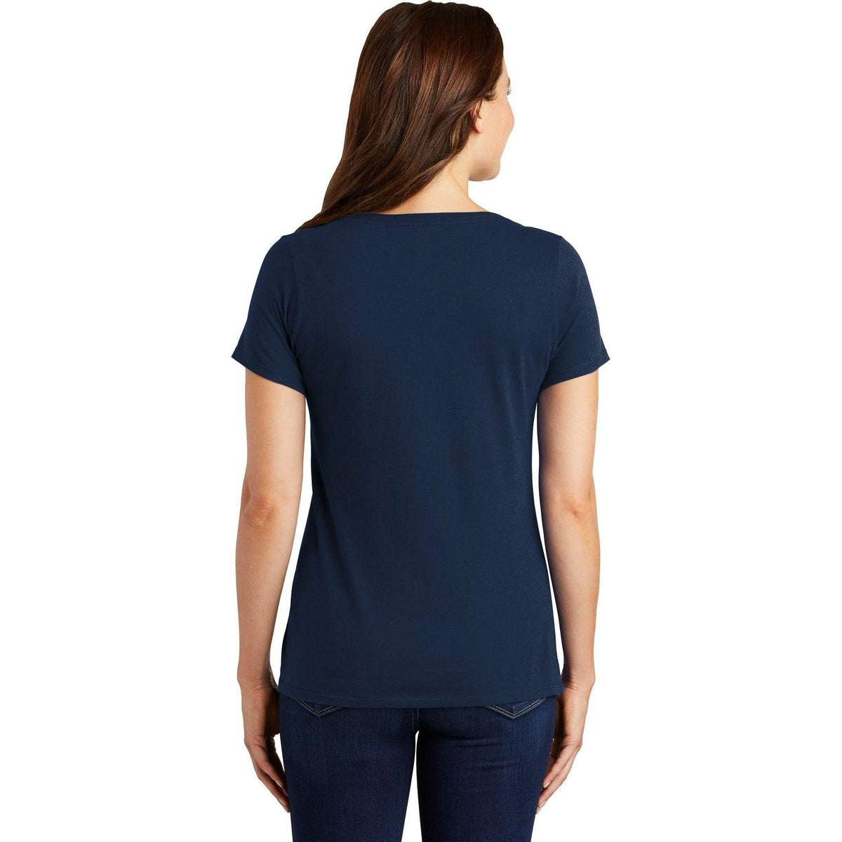 no-logo NIKE Women's Dri-FIT Cotton/Poly Scoop Neck Tee-Polos-Nike-Thread Logic