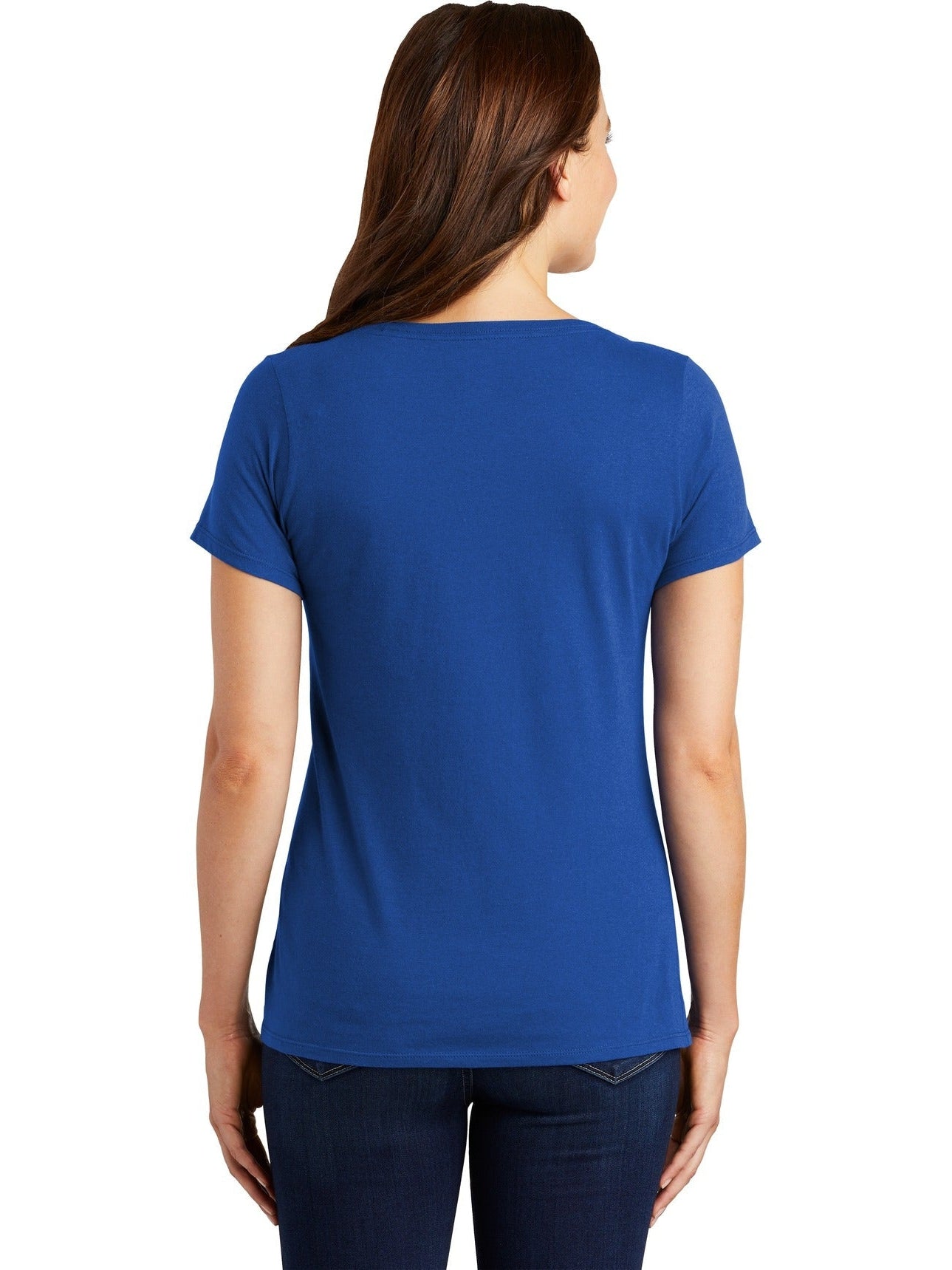 no-logo NIKE Ladies Dri-FIT Cotton/Poly Scoop Neck Tee-Regular-NIKE-Thread Logic