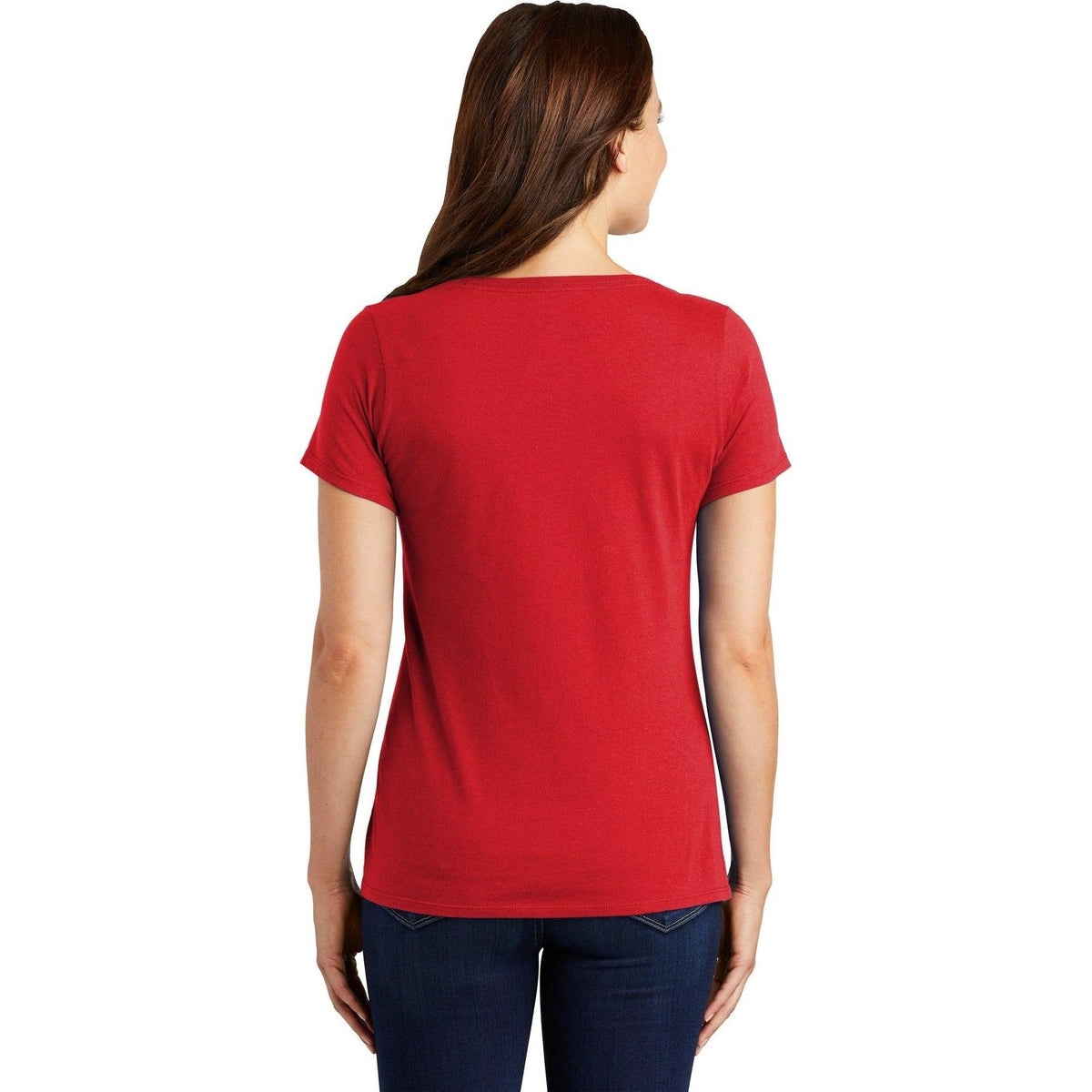no-logo NIKE Women's Dri-FIT Cotton/Poly Scoop Neck Tee-Polos-Nike-Thread Logic