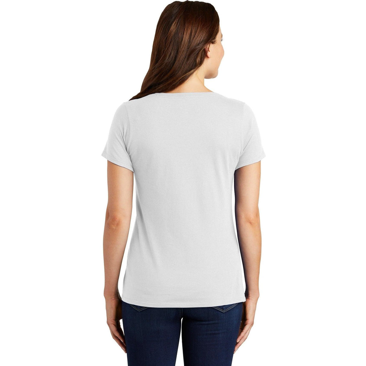 no-logo NIKE Women's Dri-FIT Cotton/Poly Scoop Neck Tee-Polos-Nike-Thread Logic
