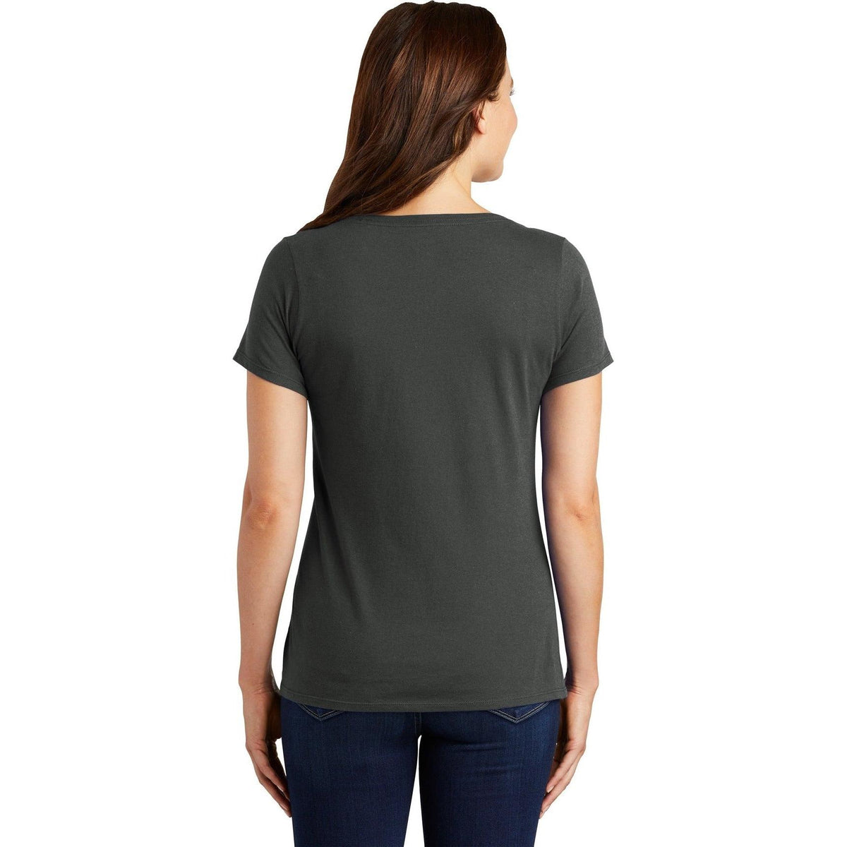 no-logo NIKE Women's Dri-FIT Cotton/Poly Scoop Neck Tee-Polos-Nike-Thread Logic