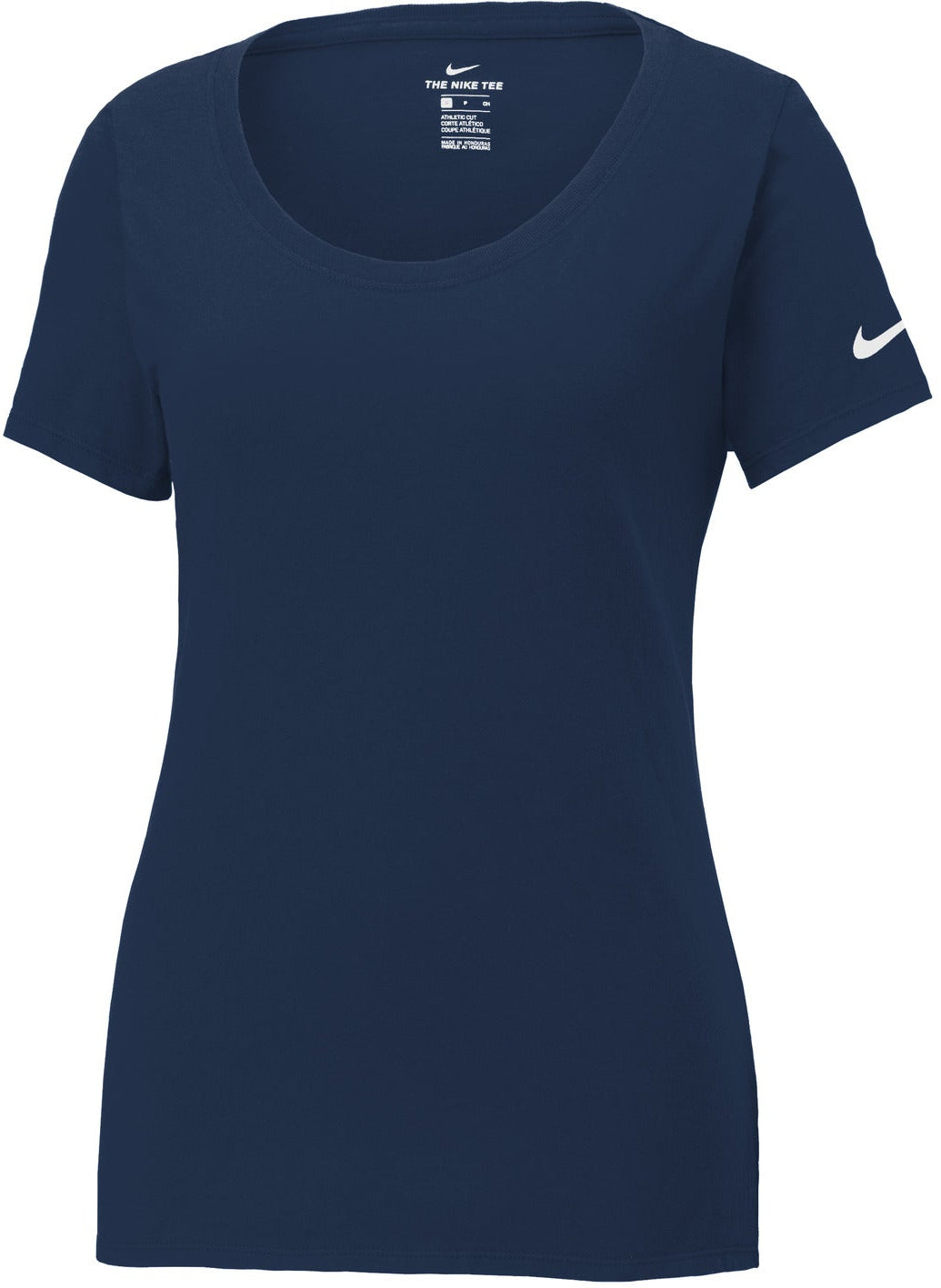 NIKE Ladies Dri-FIT Cotton/Poly Scoop Neck Tee-Regular-NIKE-College Navy-S-Thread Logic