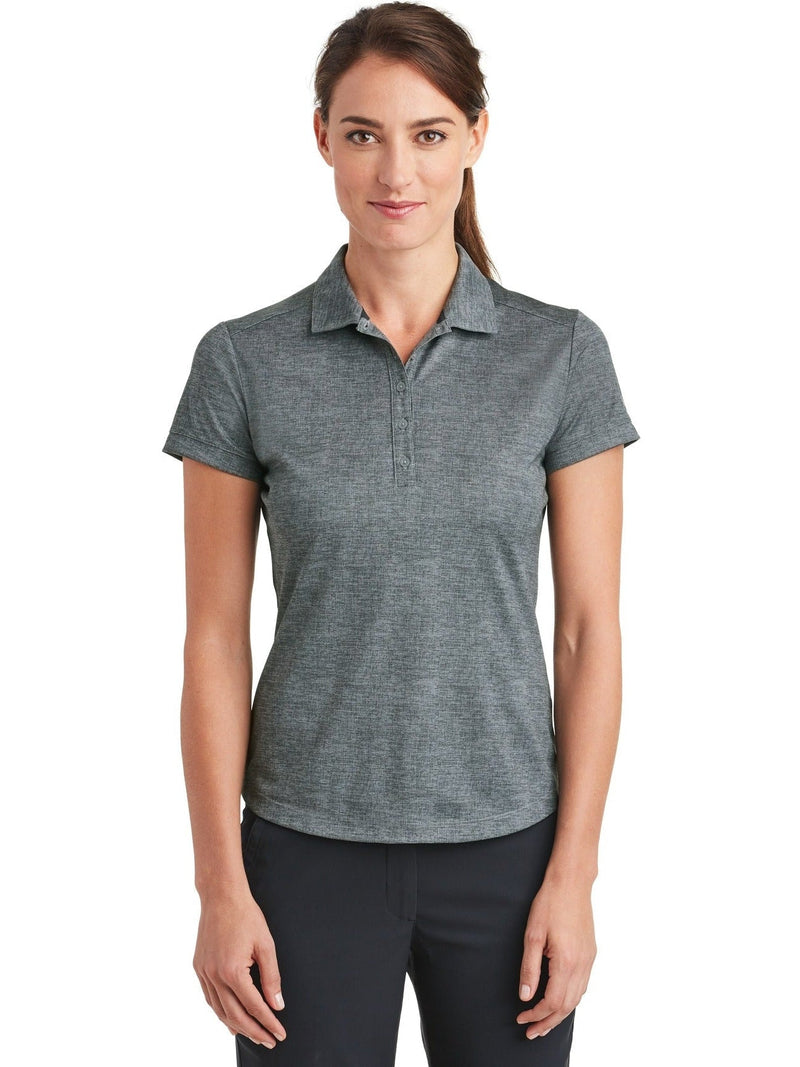 no-logo NIKE Ladies Dri-FIT Crosshatch Polo-Regular-NIKE-Thread Logic