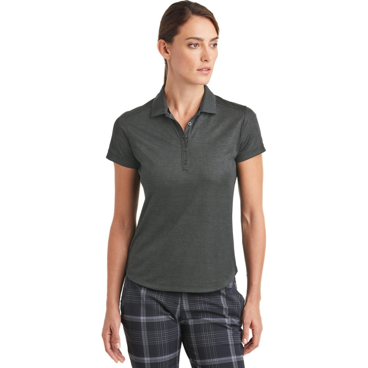 no-logo NIKE Women's Dri-FIT Crosshatch Polo-Active-Nike-Thread Logic
