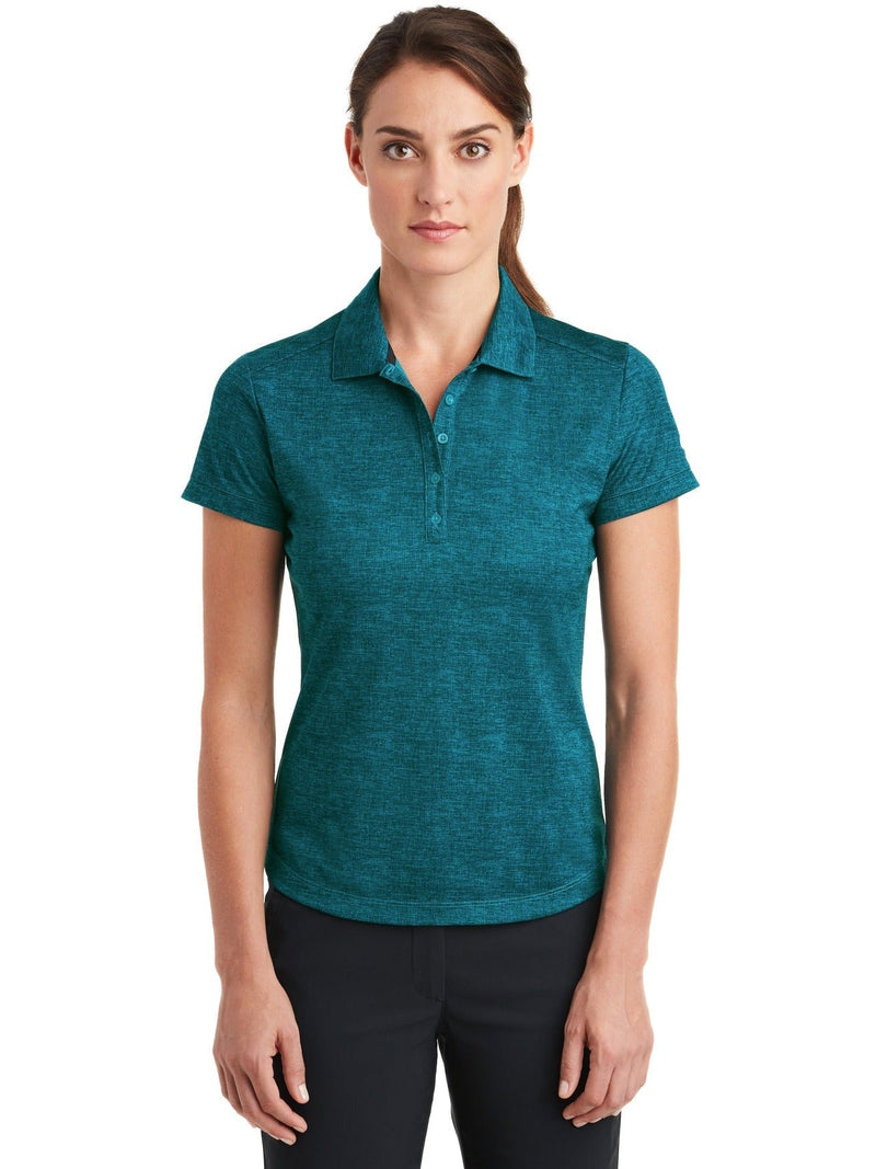 no-logo NIKE Ladies Dri-FIT Crosshatch Polo-Regular-NIKE-Thread Logic